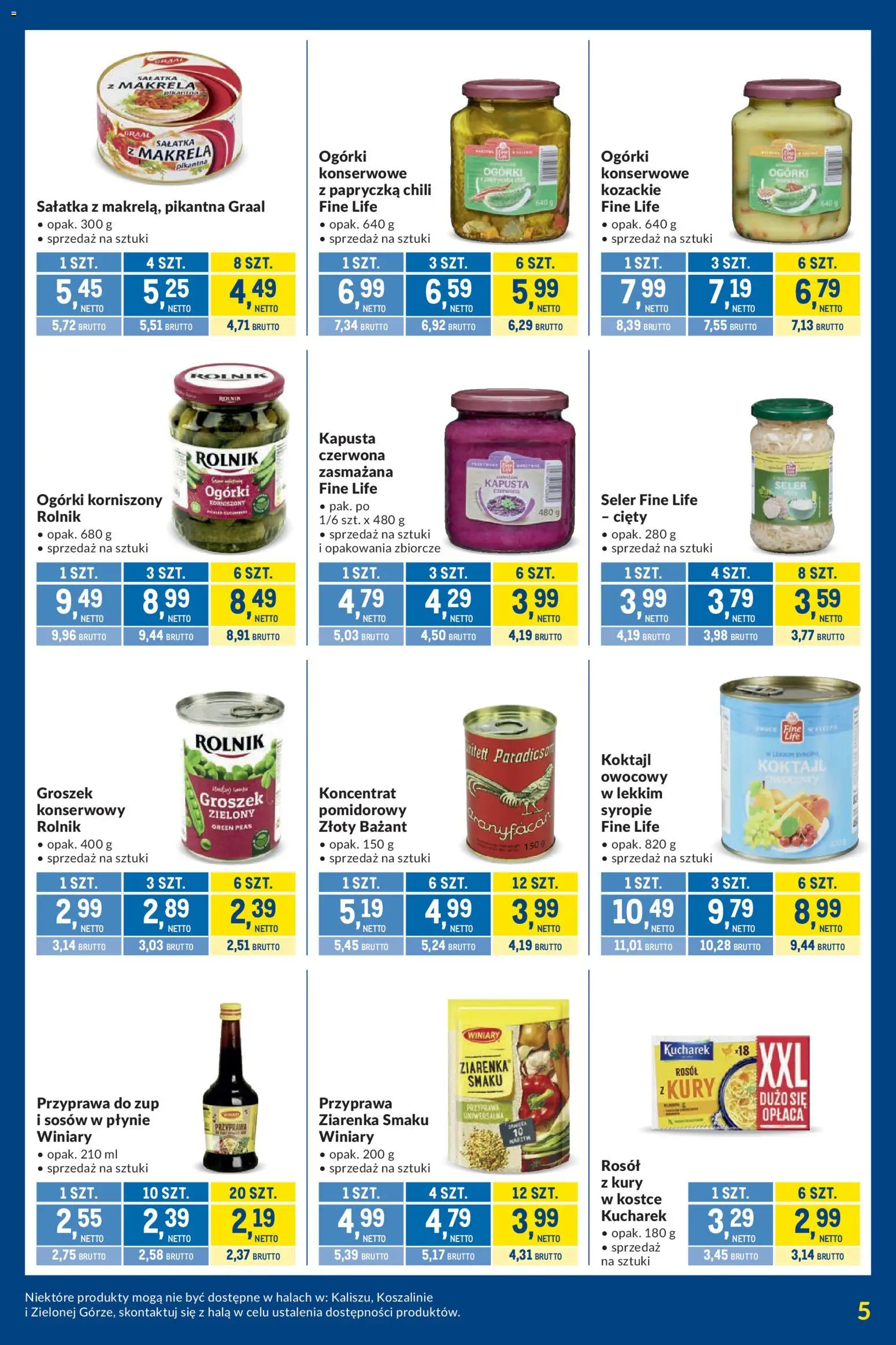 Makro gazetka - Kupujesz więcej płacisz mniej od 01.09.2026 | Strona: 5 | Produkty: Groszek, Kapusta czerwona, Koktajl, Ogórki