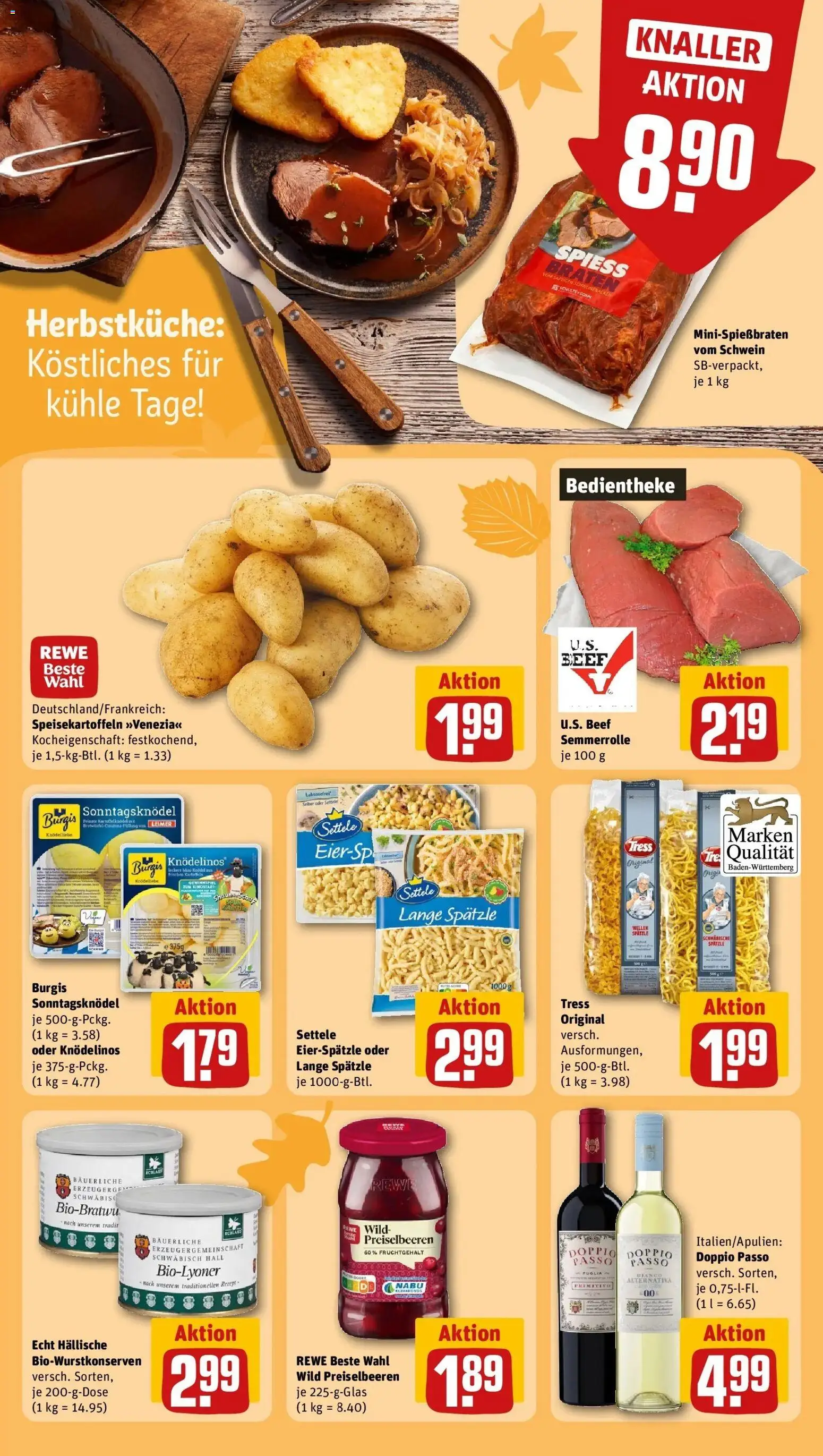 REWE Prospekt ab 12.10.2026 zum Blättern » Angebote | Seite: 18 | Produkte: Preiselbeeren, Doppio Passo