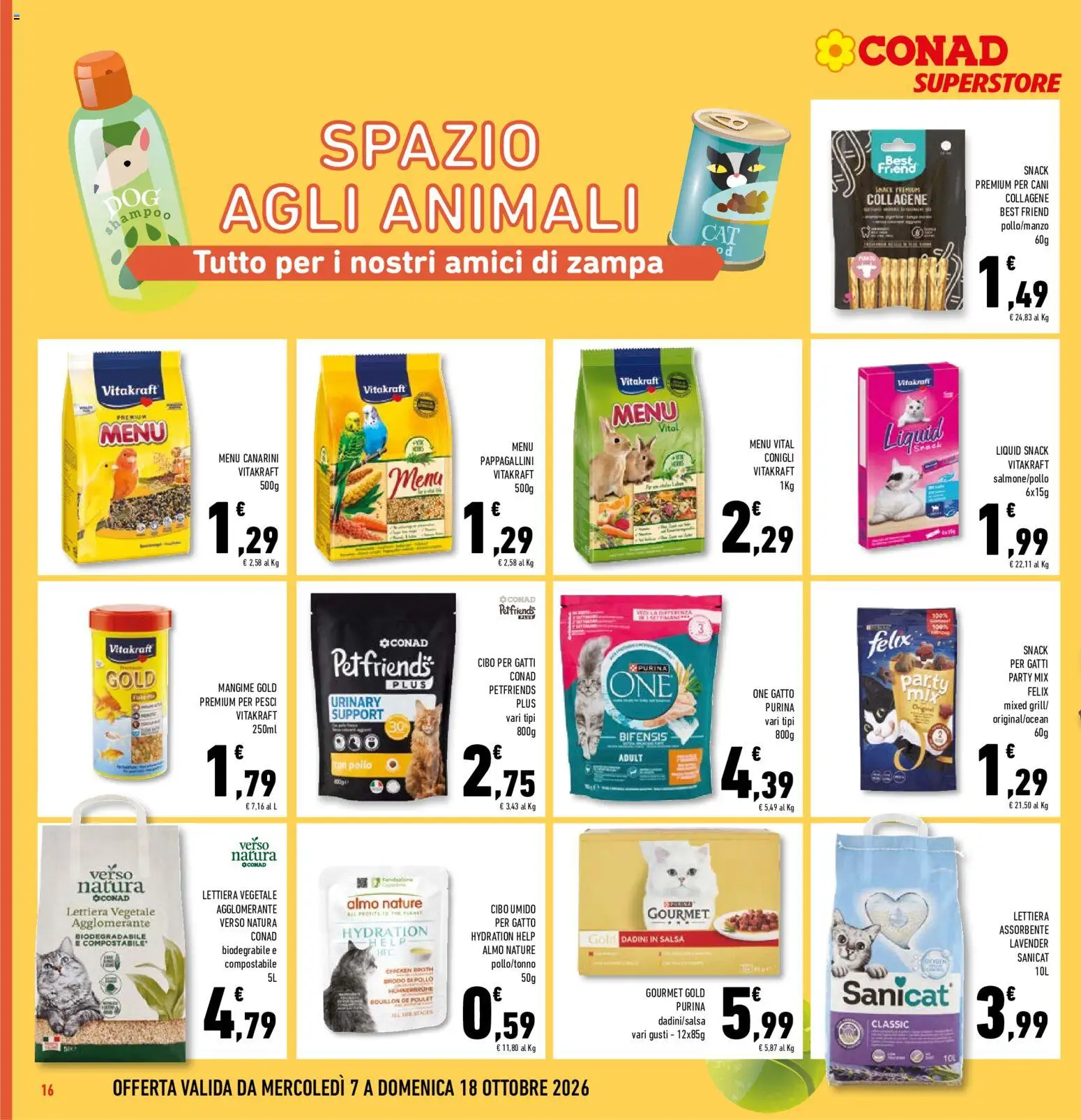 Volantino Conad del 07/10/2026 | Pagina: 16