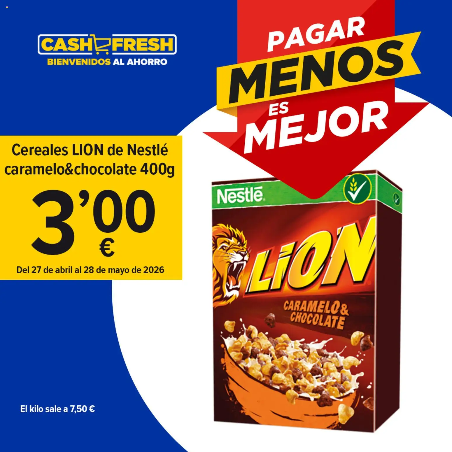Cash Fresh folleto │ válido desde el 18.05.2026 | Página: 1 | Productos: Chocolate, Cereales