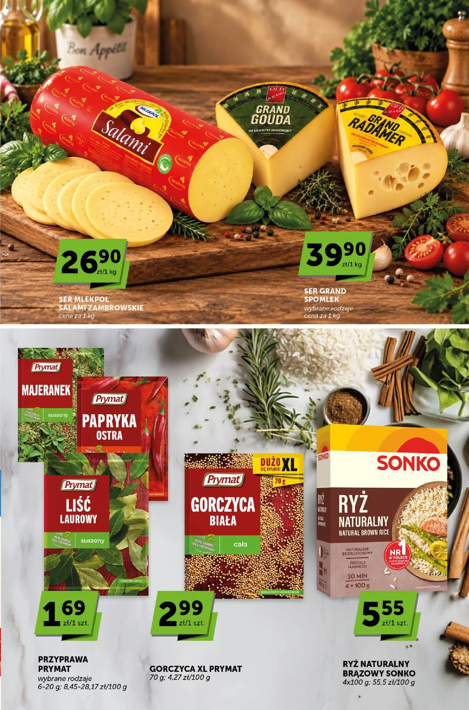 Groszek gazetka - Katalog od 17.09.2026 | Strona: 3 | Produkty: Gorczyca, Zioła, Salami, Przyprawy