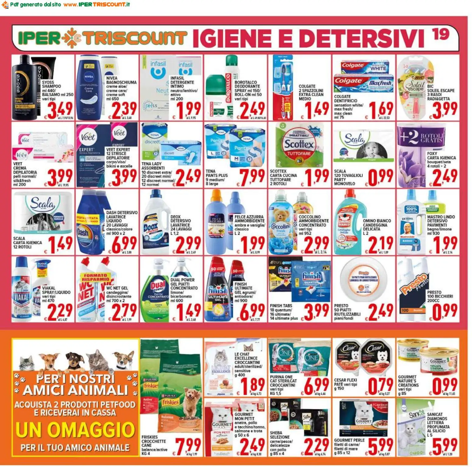 Volantino Ipertriscount del 10/07/2026 | Pagina: 19 | Prodotti: Pollo, Bikini, Crocchette, Lavatrice