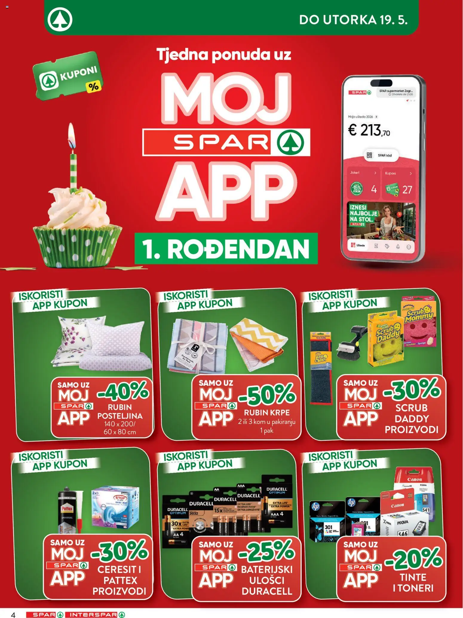 Spar katalog | vrijedi od 13.05.2026 | Stranica: 4 | Proizvodi: Posteljina