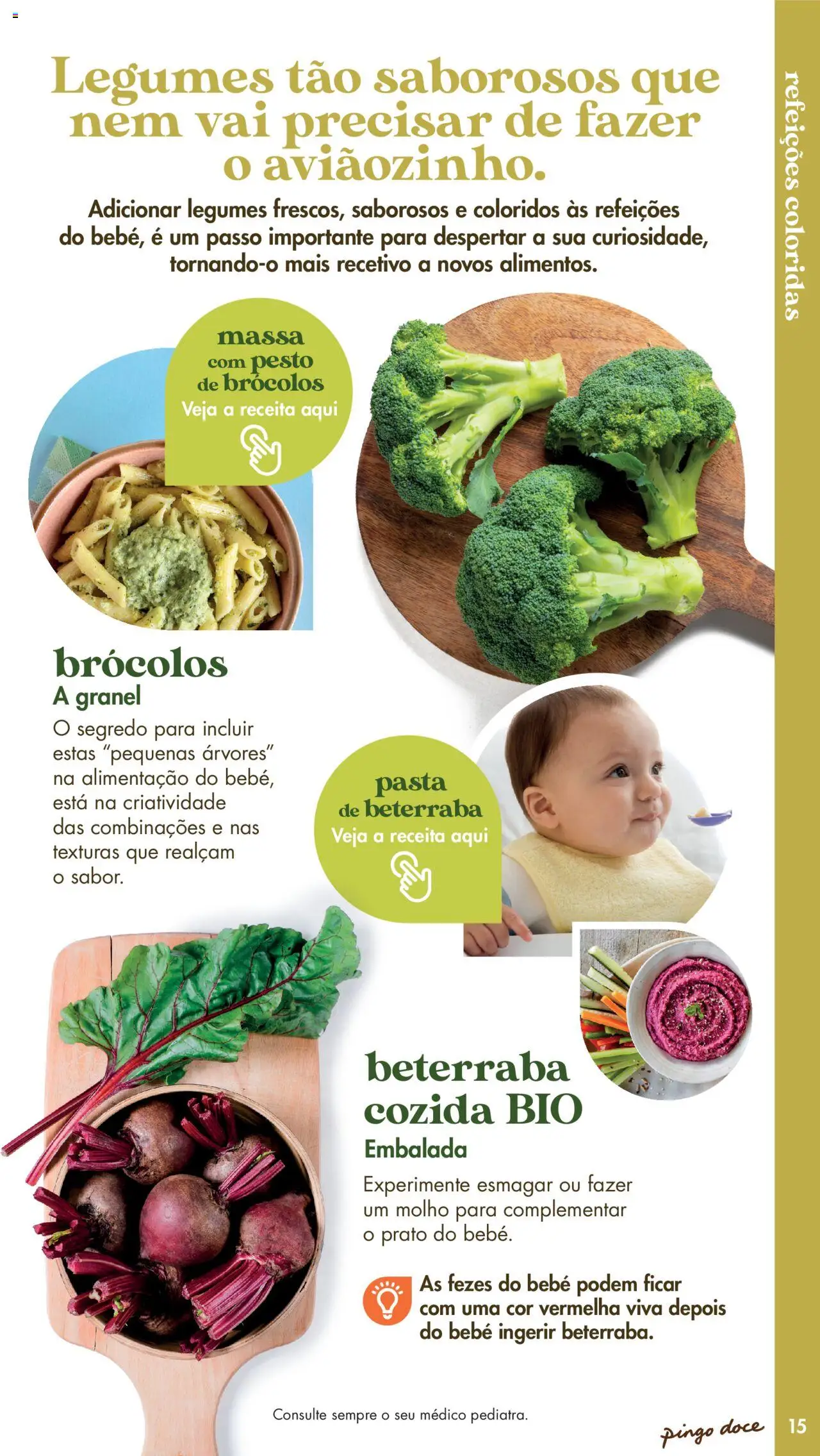 Pingo Doce - Catálogo Fruta e Legumes │ válido de 20/05/2025 | Página: 15 | Produtos: Brócolos, Pesto, Legumes, Massa