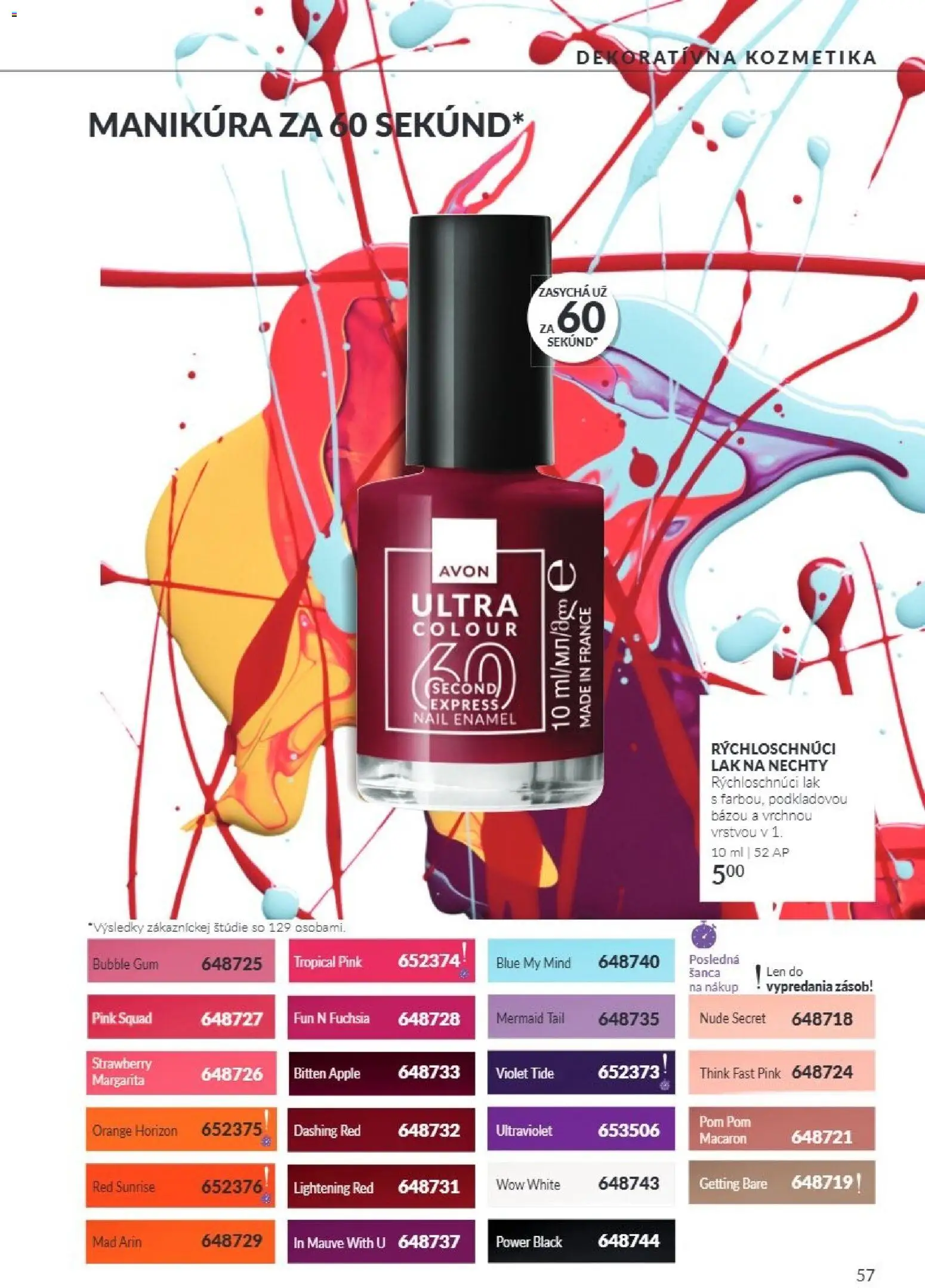 Nové Avon akcie – leták je platný od 01.10.2026 | Strana: 57 | Produkty: Apple, Lak na nechty