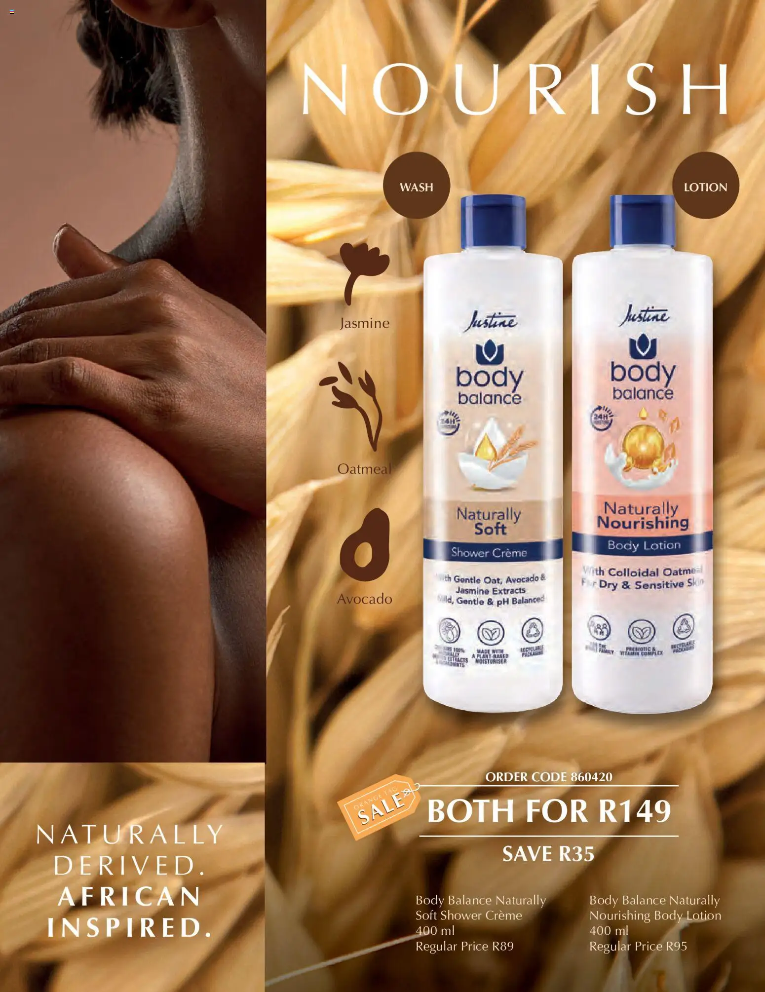 New Justine catalogue – valid from 15.05.2026 | Page: 7 | Products: Shower, Lotion