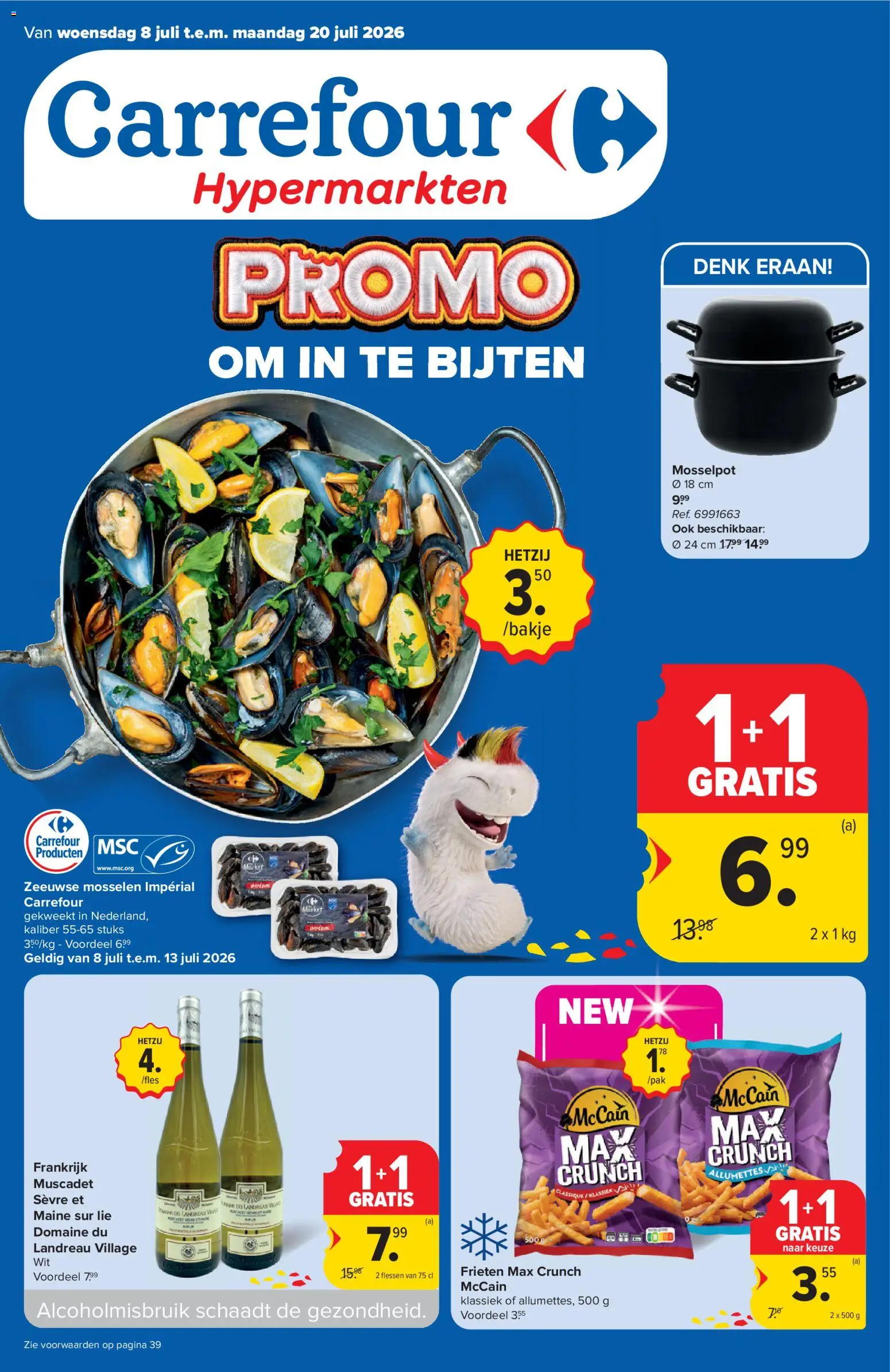 {H1} | Pagina: 1 | Producten: Mosselen, Pot