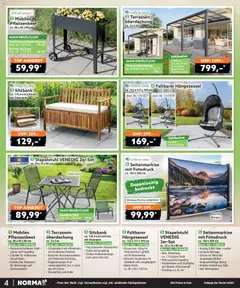 Norma Bestellmagazin Juni 2026 ab 01.06.2026 gültig | Seite: 4 | Produkte: Top, Kissen, Bartisch, Tisch