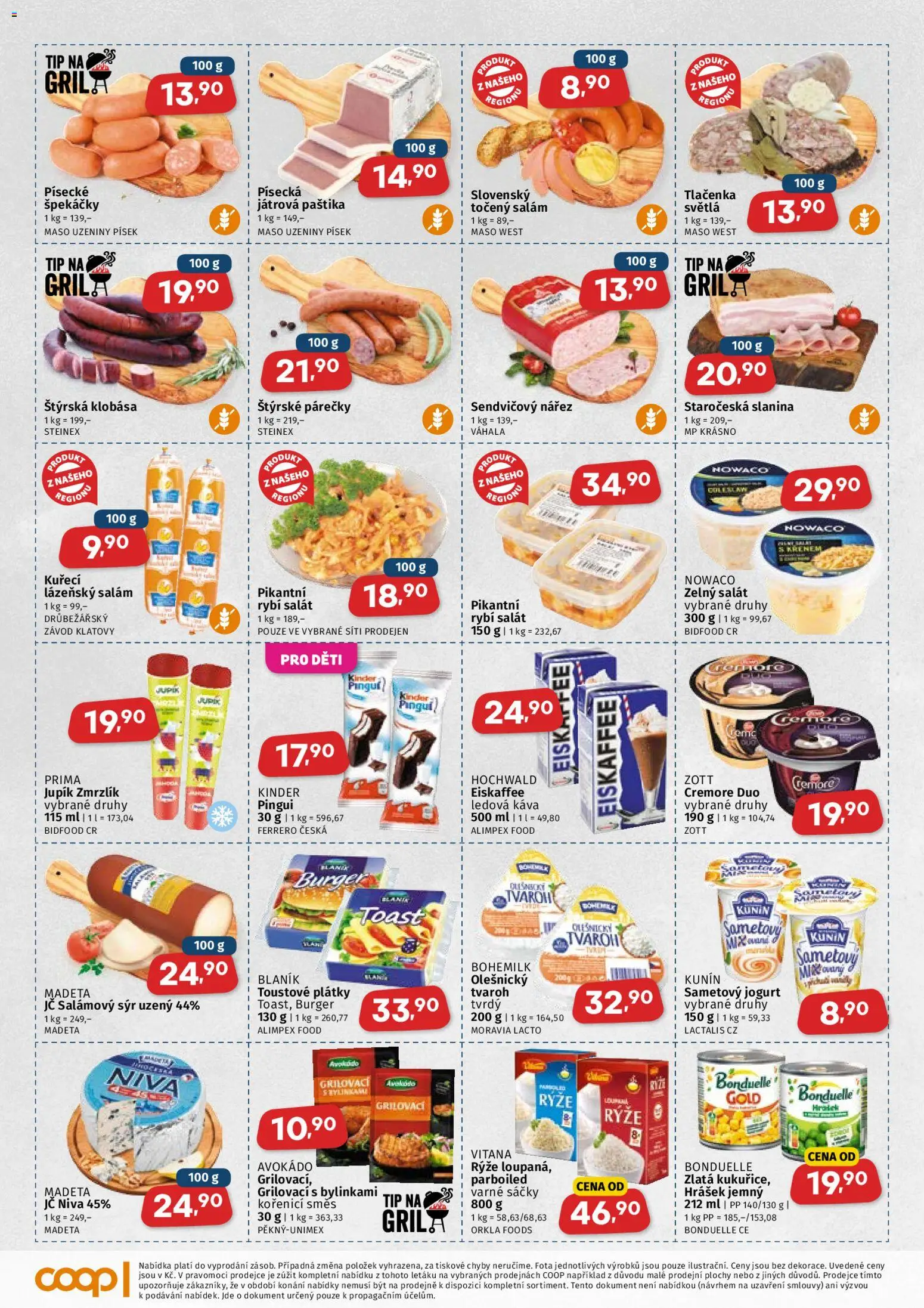 Coop leták od 20.05.2026 | Strana: 2 | Produkty: Ledová káva, Káva, Salám, Hrášek