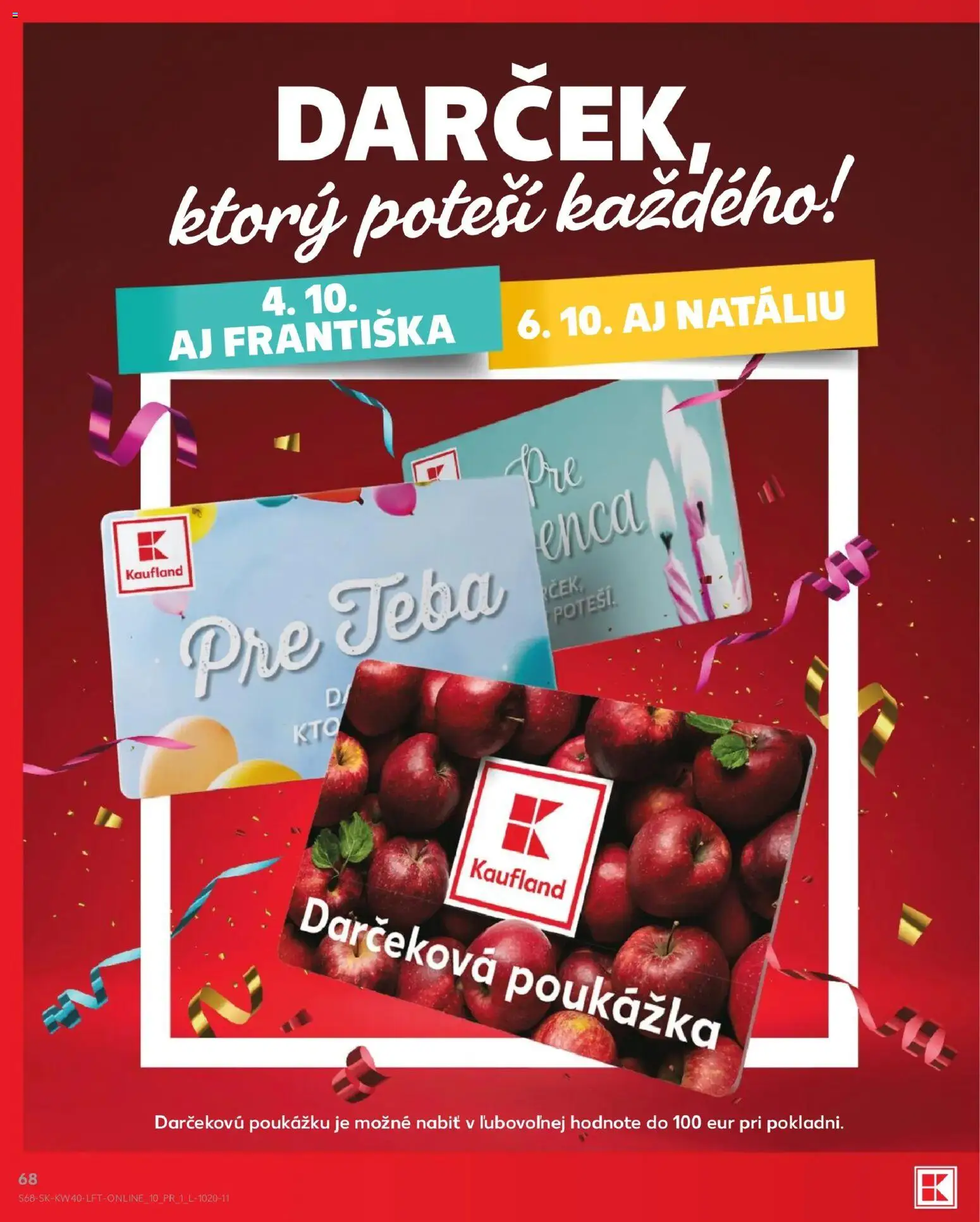 Nové Kaufland akcie – leták je platný od 01.10.2026 | Strana: 68