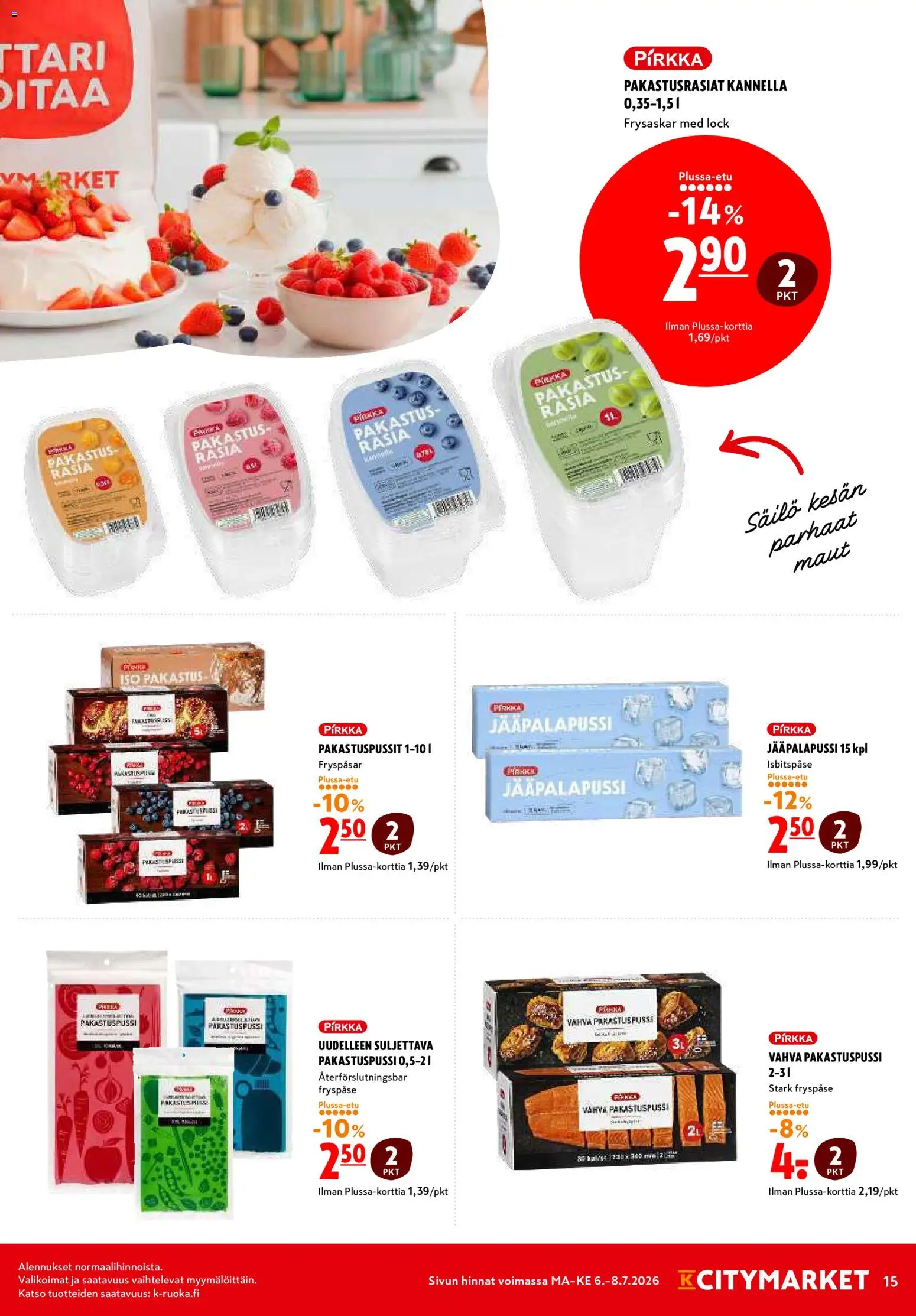 K-Citymarket tarjoukset – voimassa 06/07/2026 alkaen | Sivu: 15