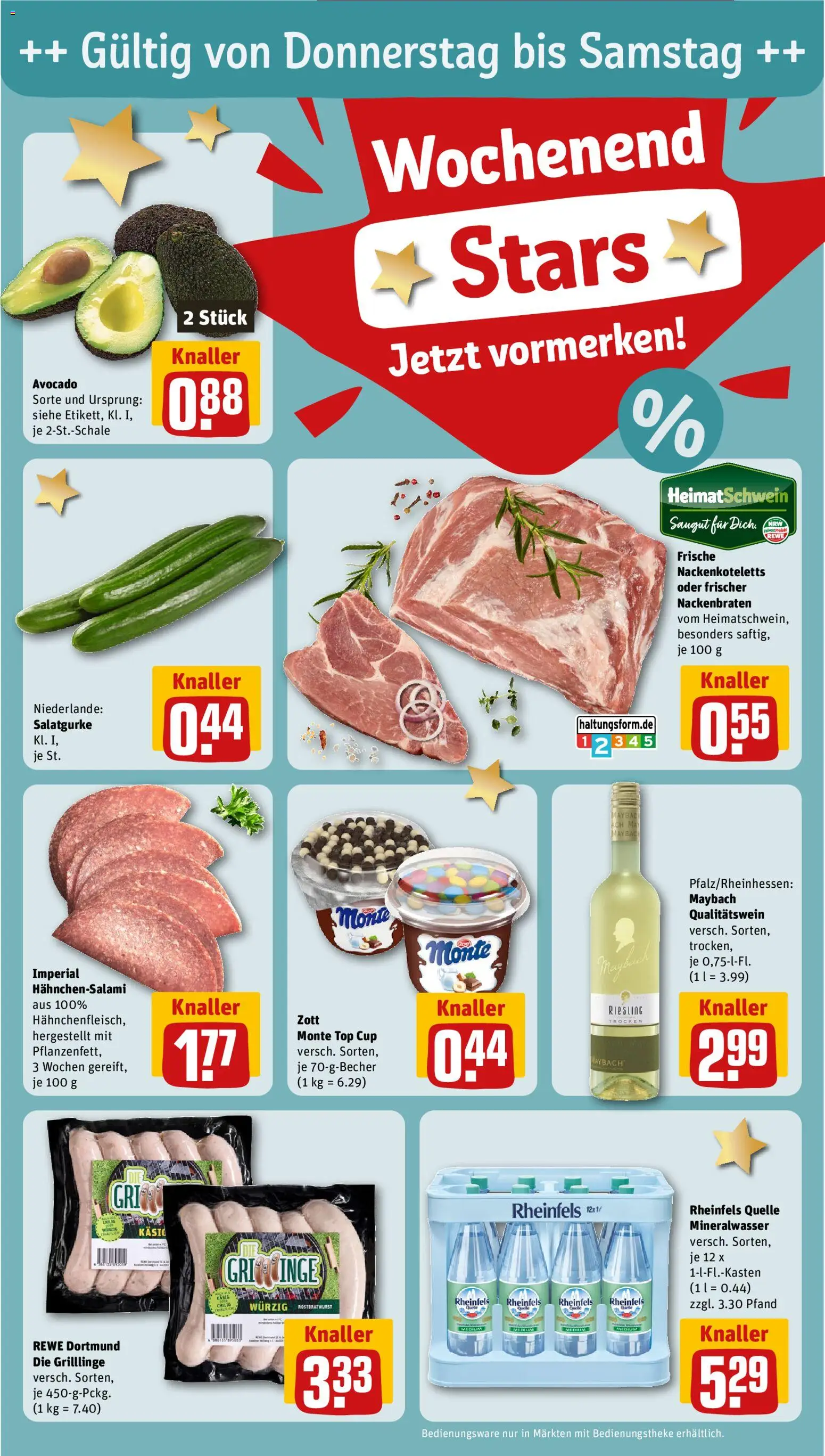 Rewe ihr Kaufpark Prospekt 	 – gültig ab 04.05.2026 | Seite: 33 | Produkte: Top, Mineralwasser, Avocado, Rheinfels quelle