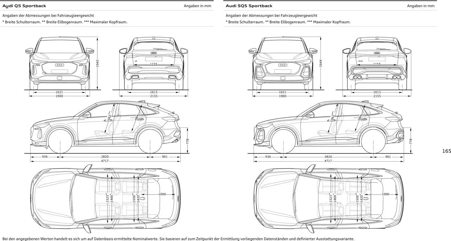 Audi Q5 – gültig ab 28.10.2025 | Seite: 165 | Produkte: Eis