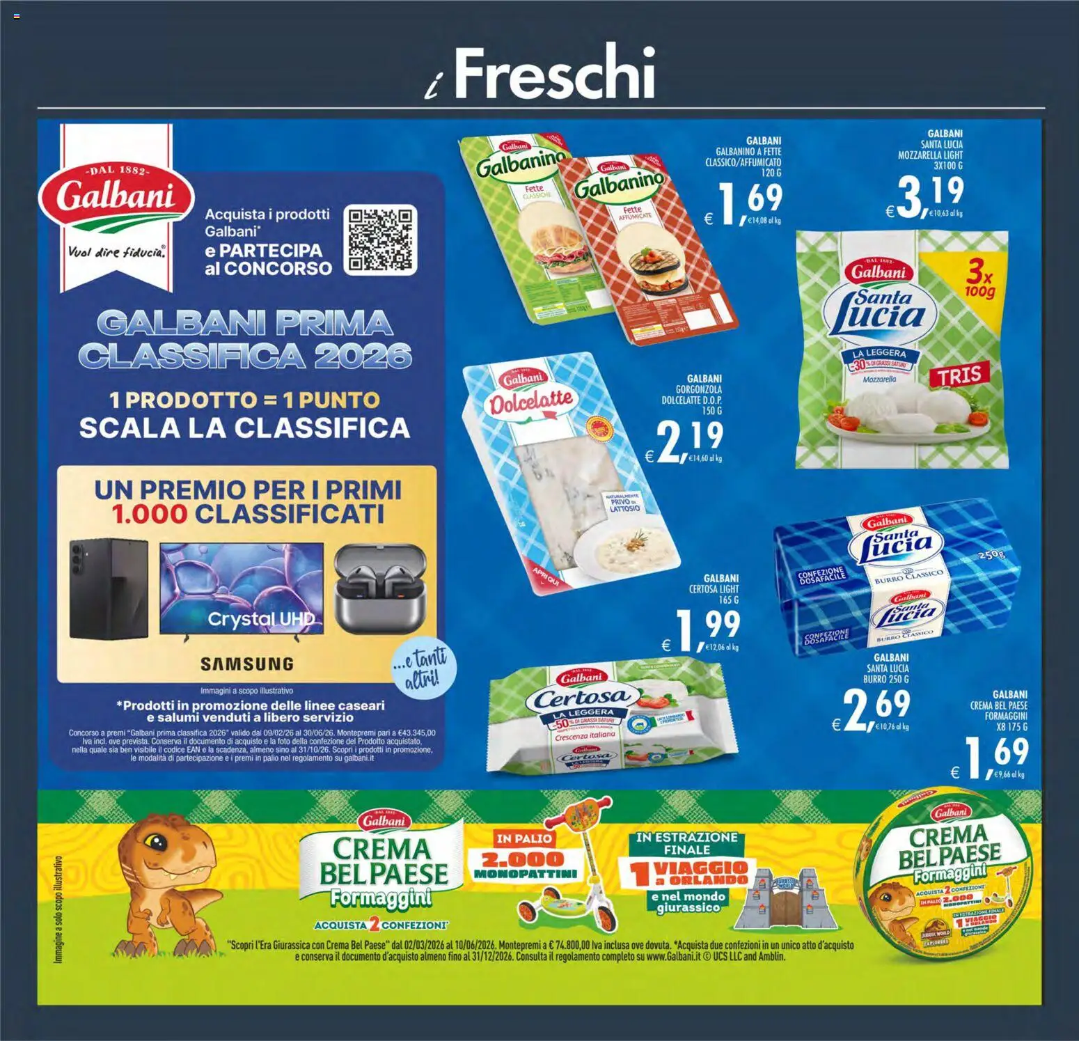 Volantino Decò del 08.05.2026 | Pagina: 10 | Prodotti: Crema, Mozzarella, Burro, Samsung