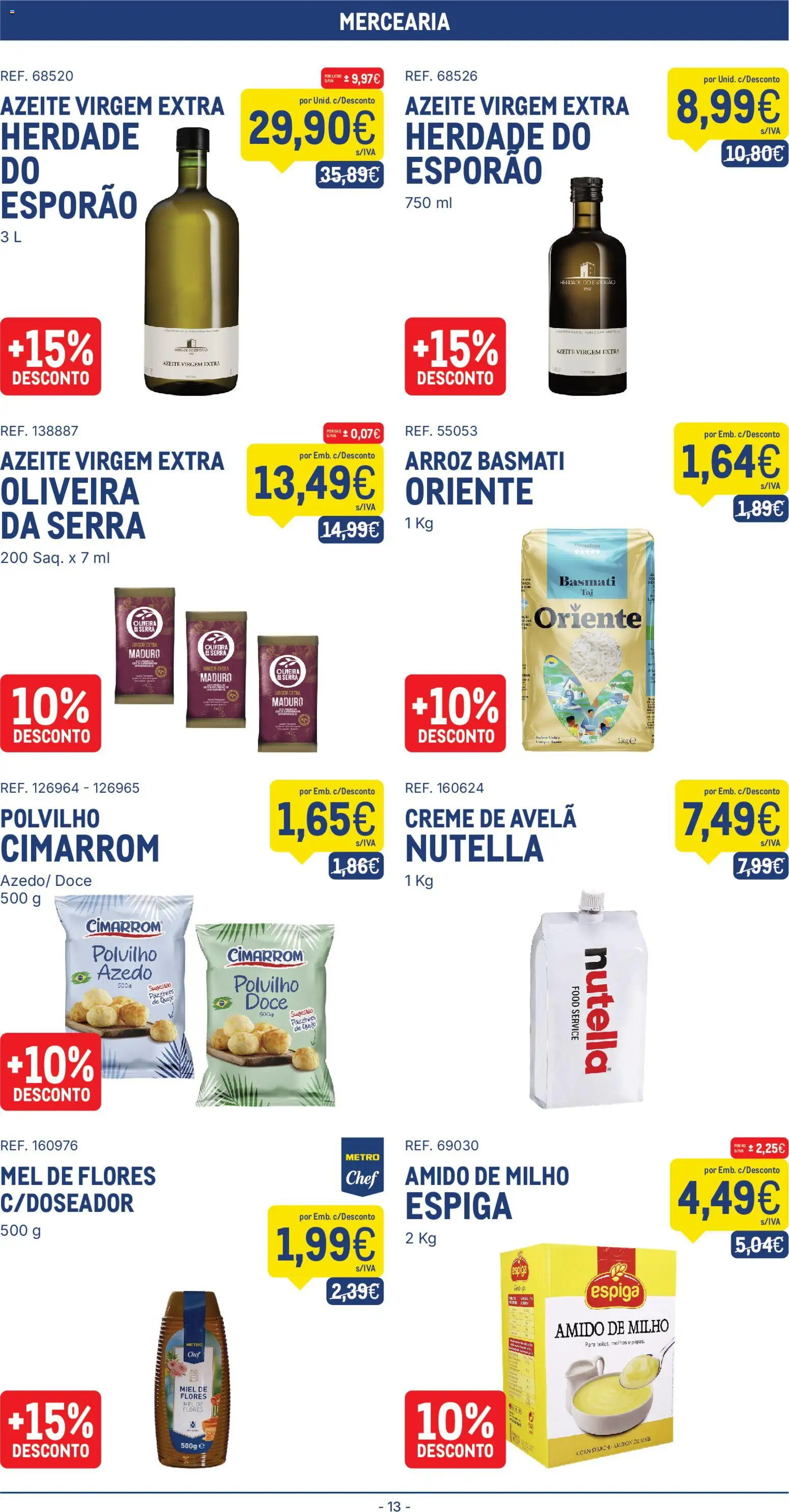 Makro Folheto │ válido de 26.05.2026 | Página: 13 | Produtos: Arroz basmati, Arroz, Mel, Creme