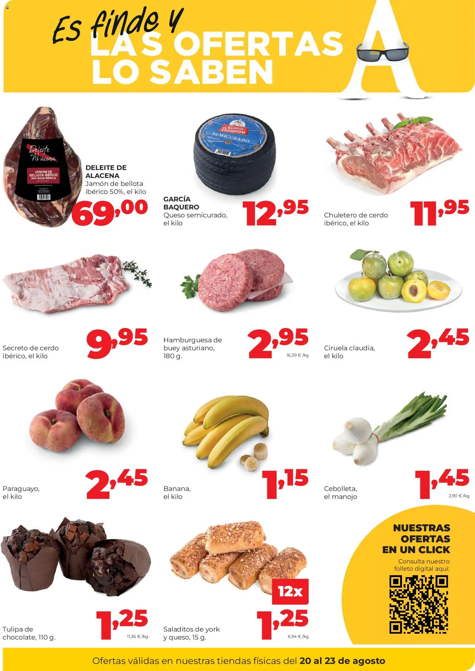 Alimerka Fin de semana │ válido desde el 20/08/2026 | Página: 2 | Productos: Queso, Jamón, Cerdo, Hamburguesa