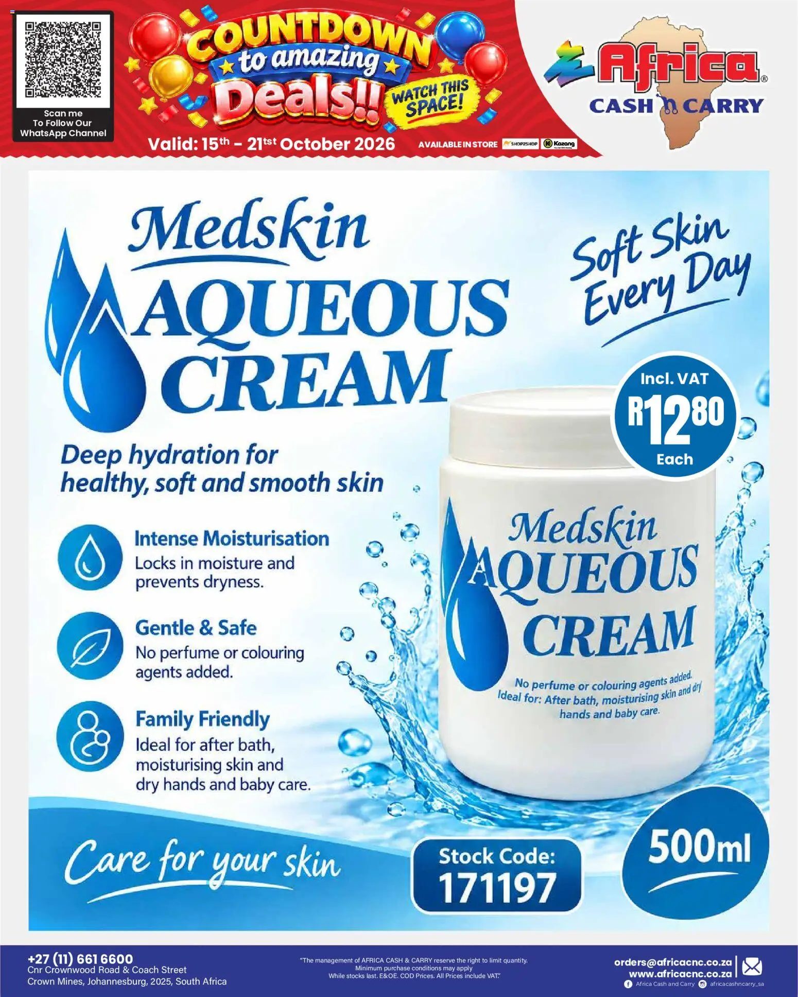 New Africa Cash & Carry catalogue – valid from 15/10/2026 | Page: 65 | Products: Perfume, Cream, Stock, Day cream