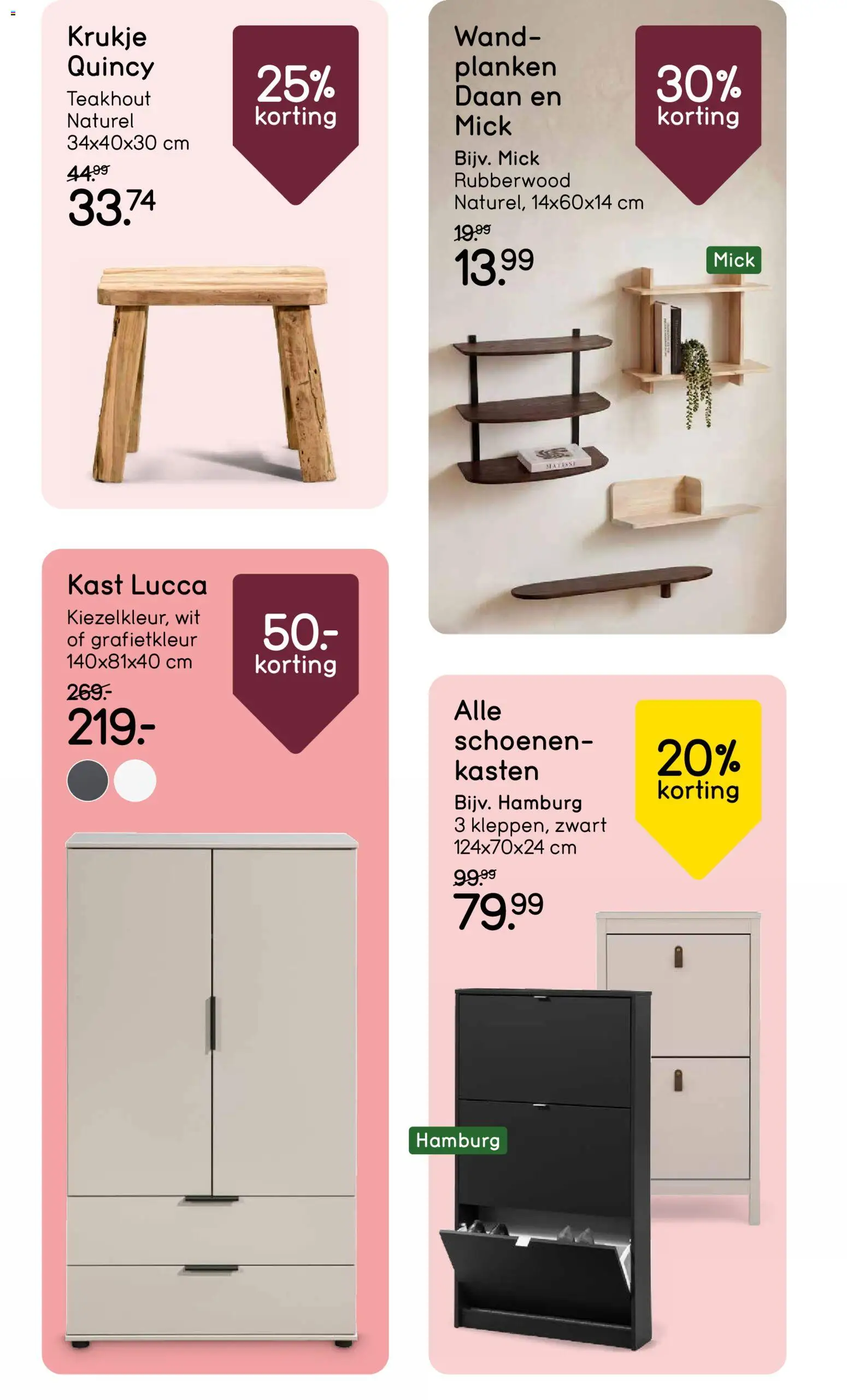 {H1} | Pagina: 23 | Producten: Schoenen, Kast, Planken
