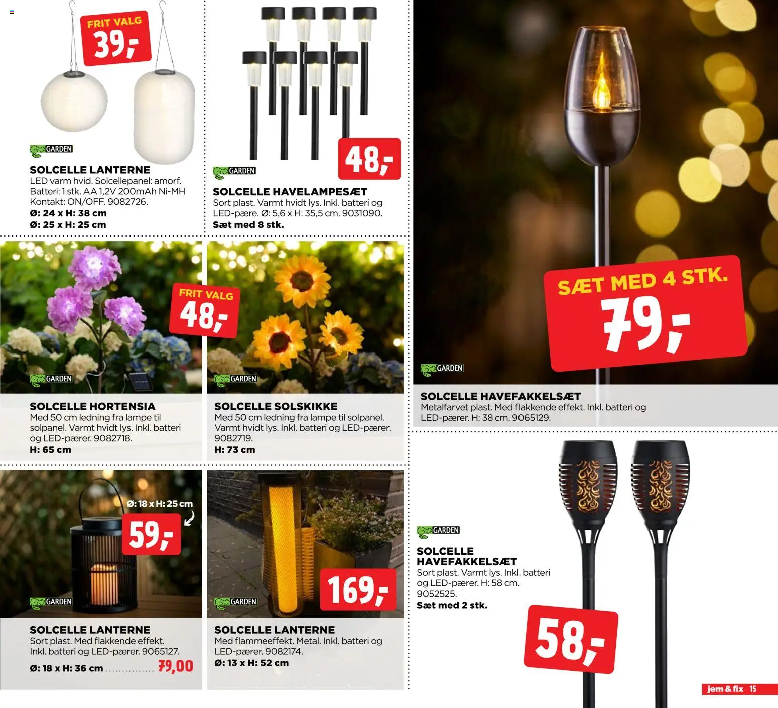 Jem & fix tilbudsavis – gyldig fra 24.05.2026 | Side: 15 | Produkter: Lampe, Batteri