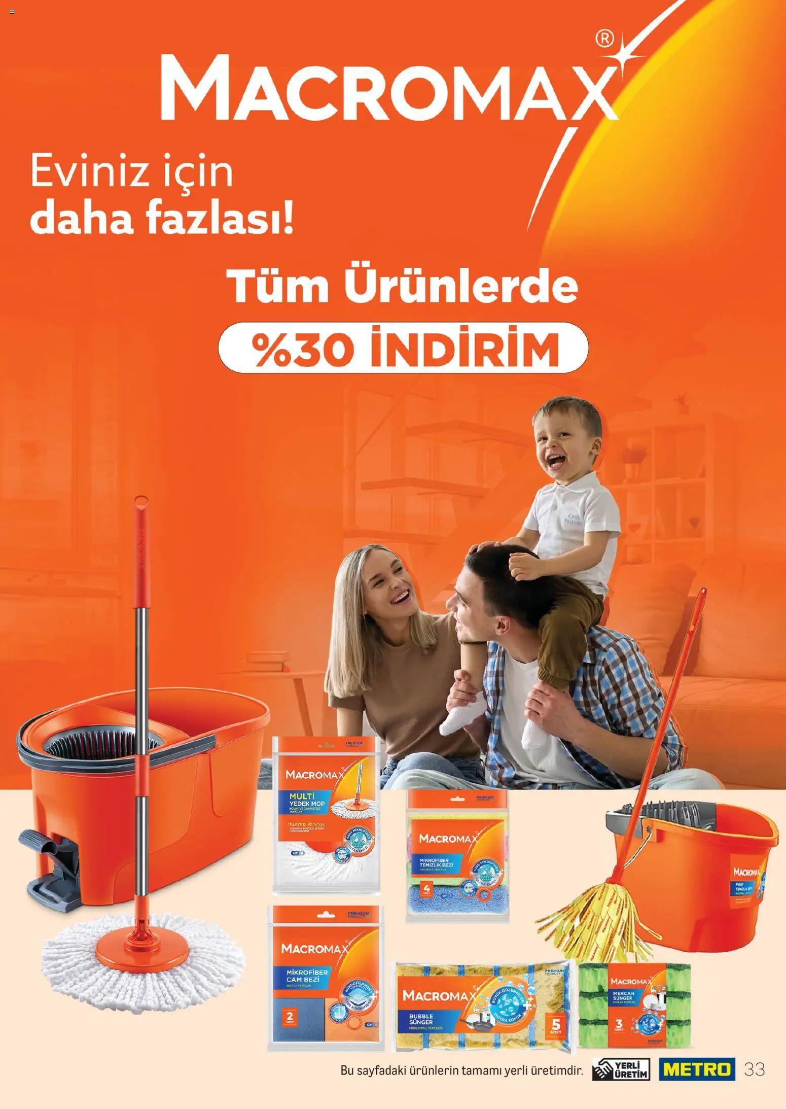 Metro - Temizlik | Kişisel bakım - 01 Eylül 2026 tarihinden itibaren geçerlidir | Sayfa: 33
