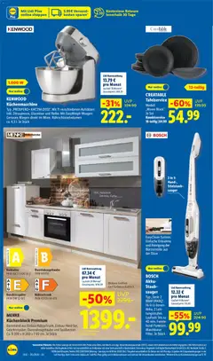 Lidl Prospekt ab 11.05.2026 gültig | Seite: 46 | Produkte: Küchenblock, Bad, Kühlschrank, Backofen