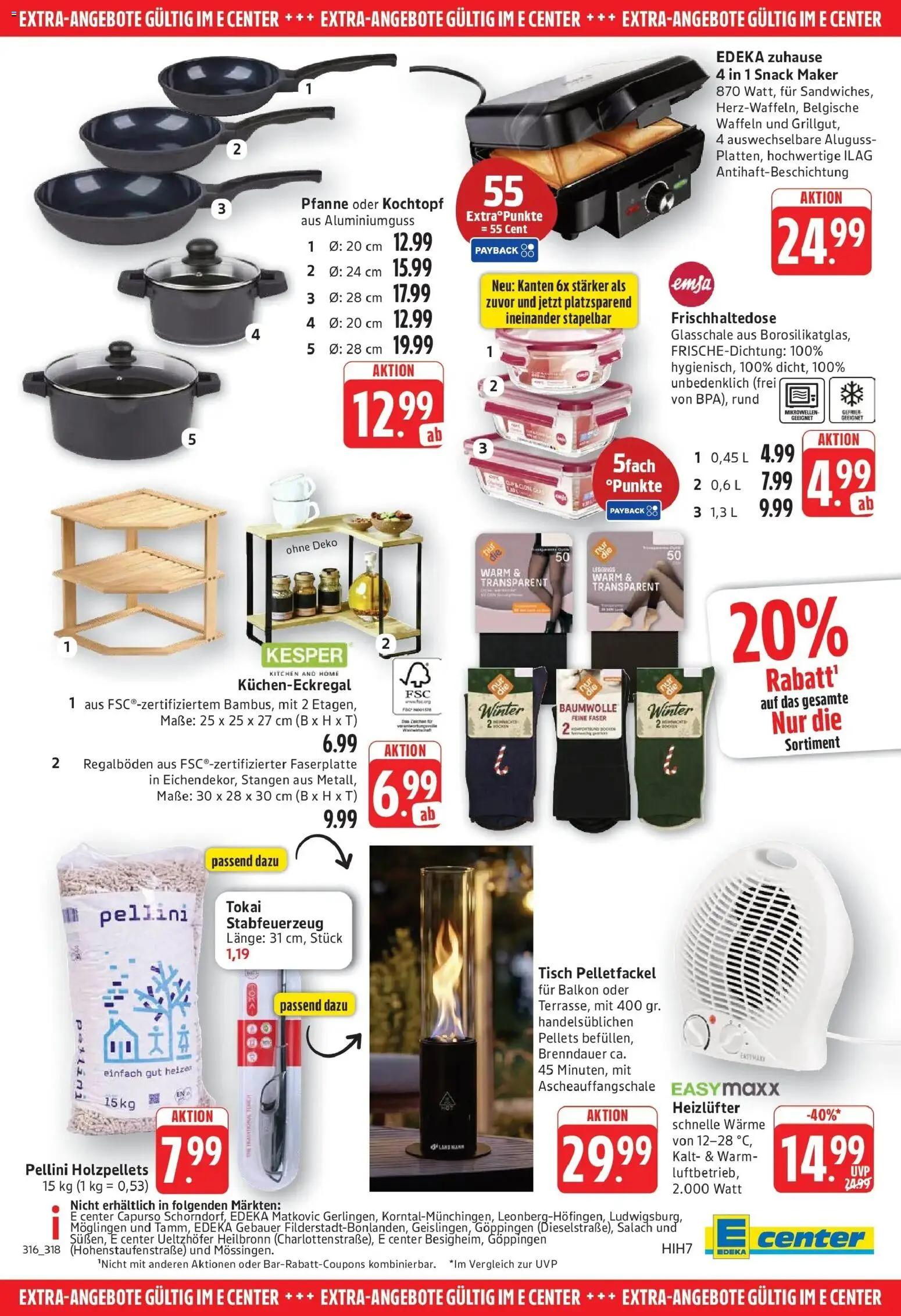 Edeka Prospekt Eislingen (ab 05.10.2026) » Angebote Online | Seite: 29 | Produkte: Tisch, Waffeln