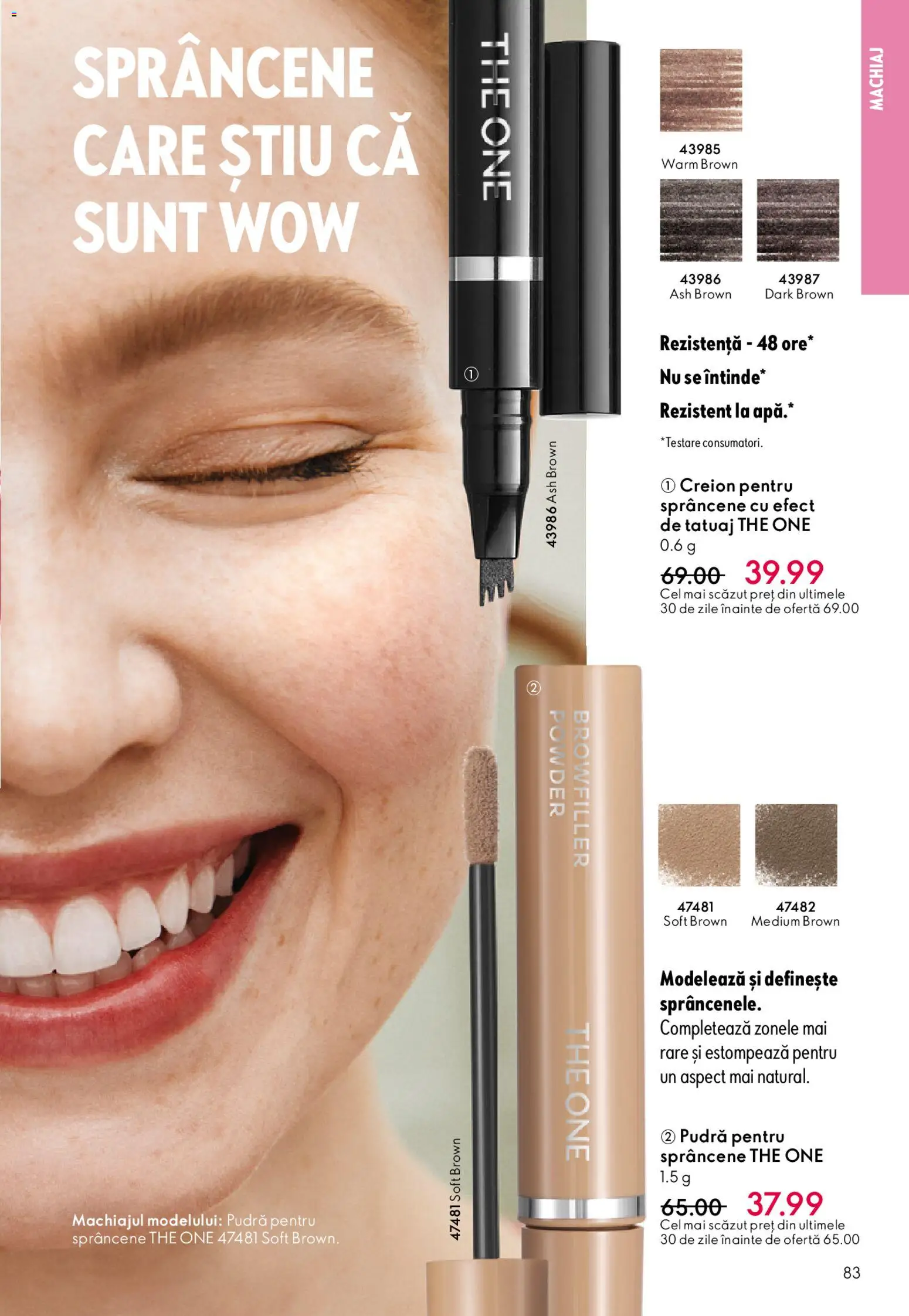 Noul catalog Oriflame – valabil de la 06.05.2026 | Pagină: 83 | Produse: Machiaj, Pudră, Apă