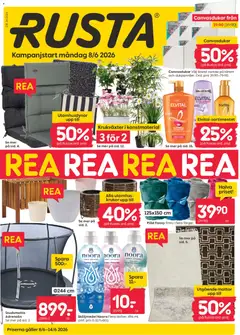 Rusta - erbjudanden - Förhandsvisning av reklamblad från butik Rusta aktuell från 08.06.2026