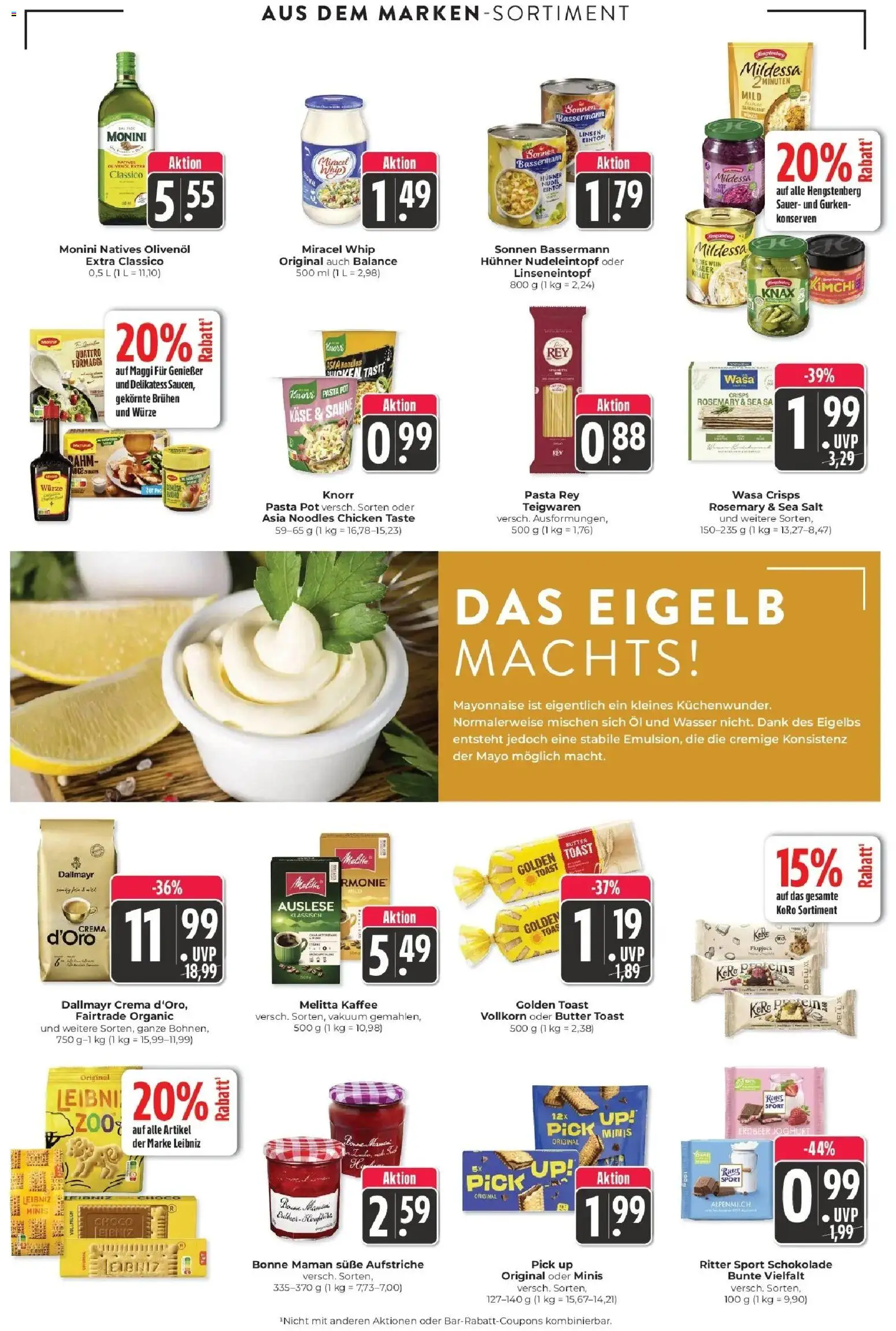 Edeka Prospekt Schliengen (ab 07.09.2026) » Angebote Online | Seite: 13 | Produkte: Schokolade, Knorr, Miracel whip, Gurken