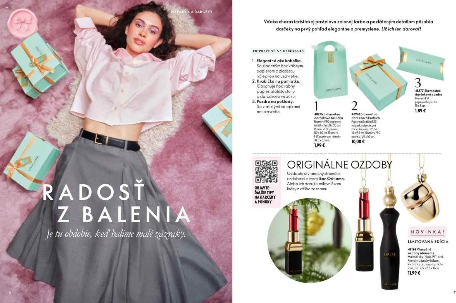Nové Oriflame akcie – leták je platný od 11.11.2026 | Strana: 4 | Produkty: Voňavka, Vianočný stromček, Puzdro
