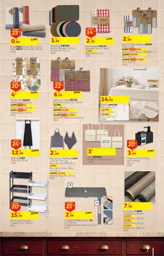 Pré-visualização Auchan folheto - Cozinhar com prazer válido de 22/09/2026 | Página: 7 | Produtos: Passadeira, Saco, Sabão, Toalha de mesa