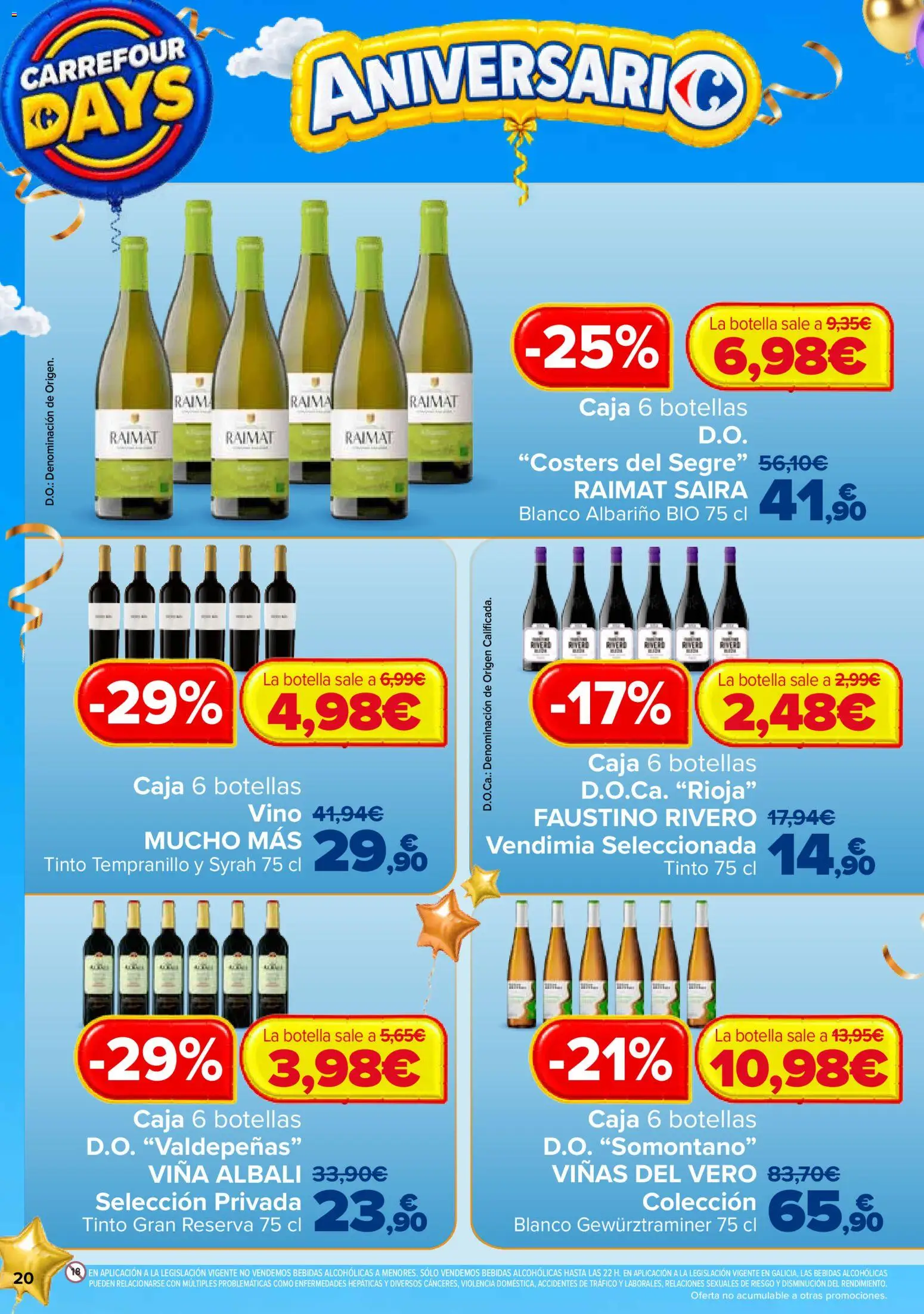 Carrefour Days │ válido desde el 01/10/2026 | Página: 20 | Productos: Vino tinto, Vino, Bebidas, Caja