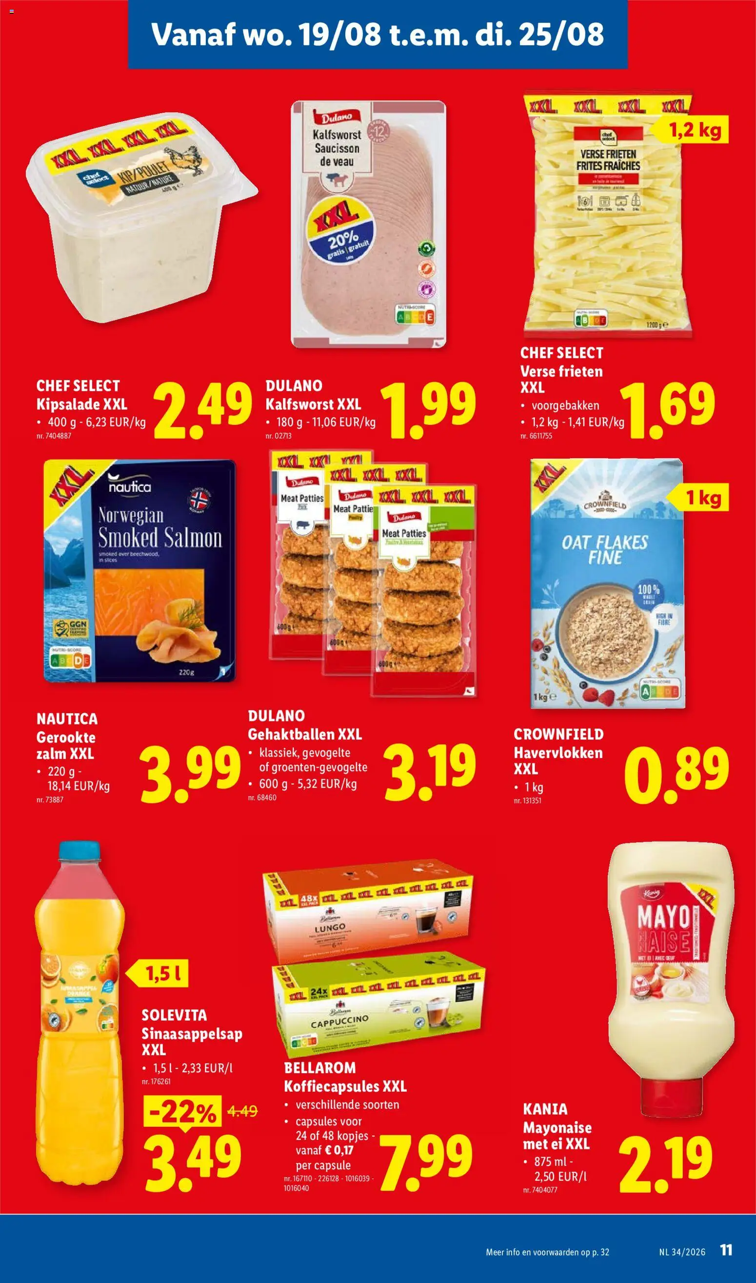 {H1} | Pagina: 11 | Producten: Zalm, Cappuccino, Mayonaise, Koffiecapsules