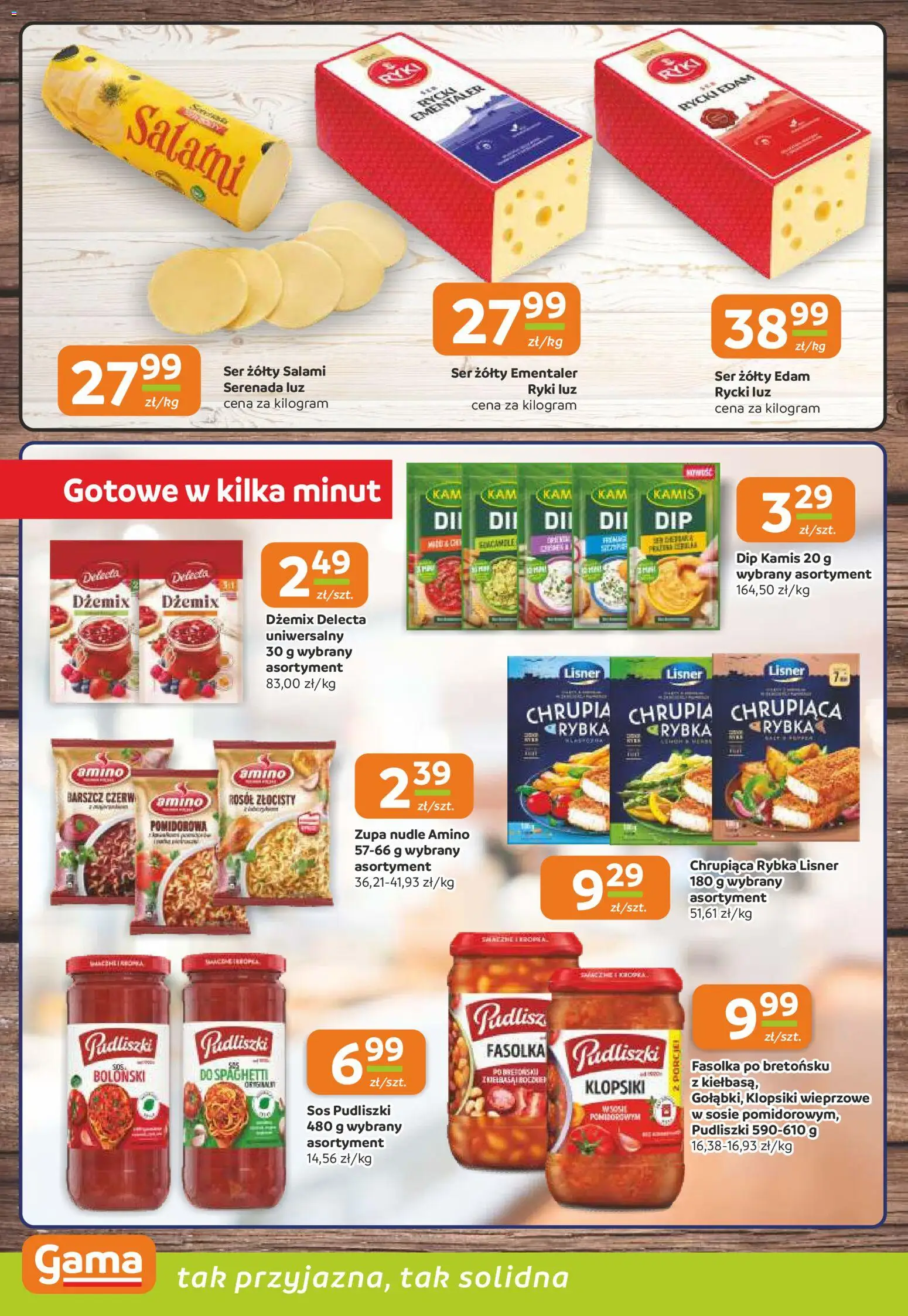 Gama gazetka od 18.06.2026 | Strona: 10 | Produkty: Ser żółty, Barszcz, Klopsiki, Ser