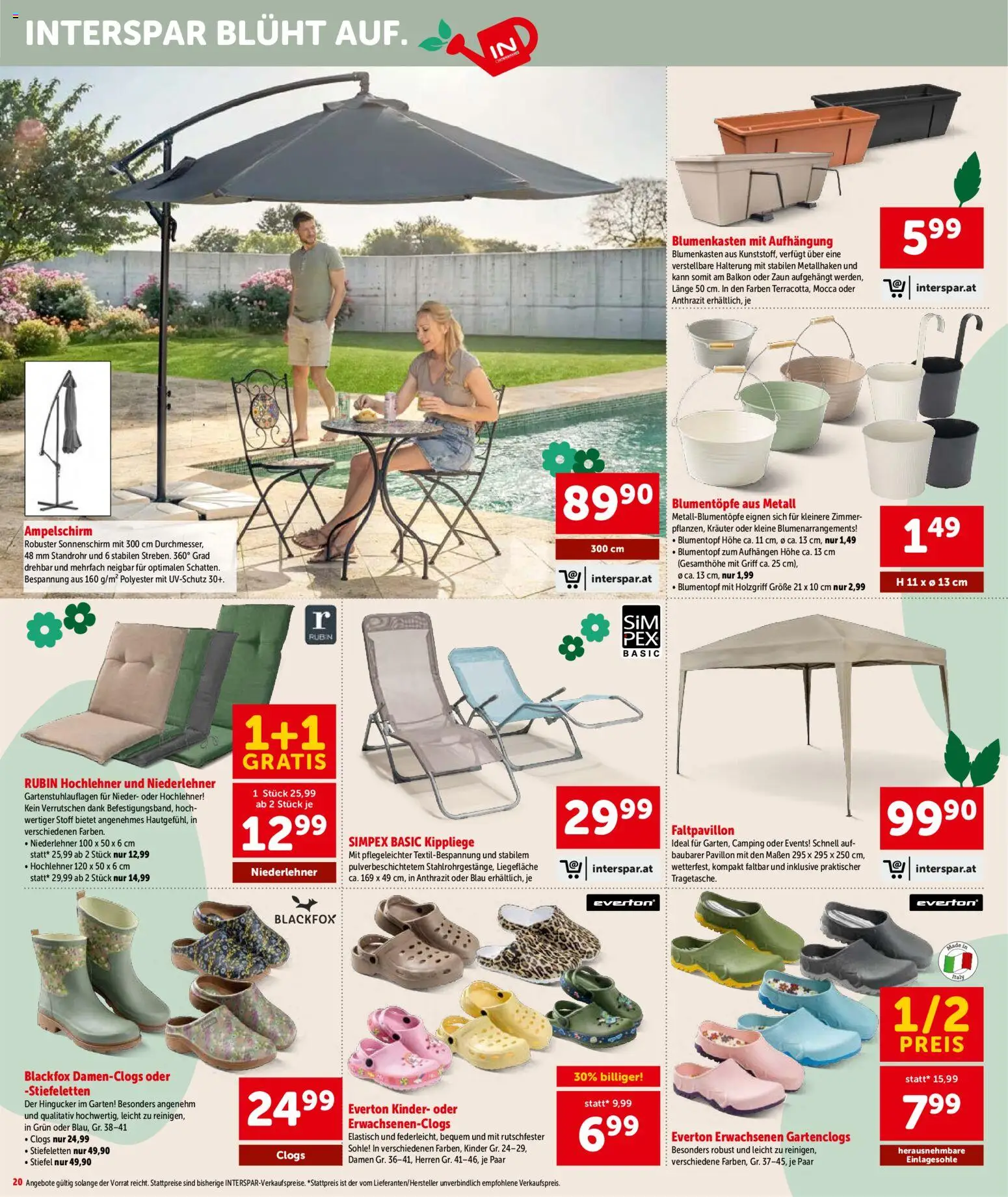 Interspar Flugblatt - Vorarlberg gültig ab 26.02.2026 | Seite: 21 | Produkte: Stiefel, Blumentopf