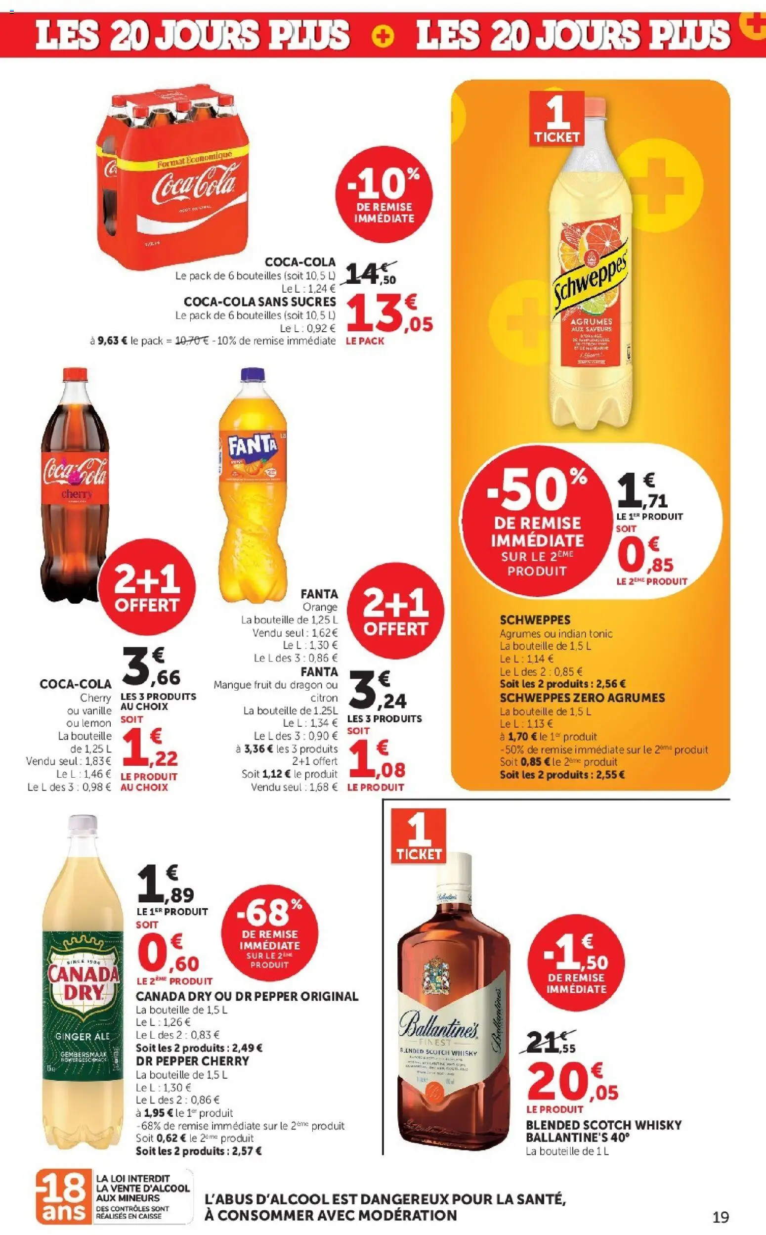 {H1} | Page: 19 | Produits: Whisky, Tonic, Citron, Ballantine's