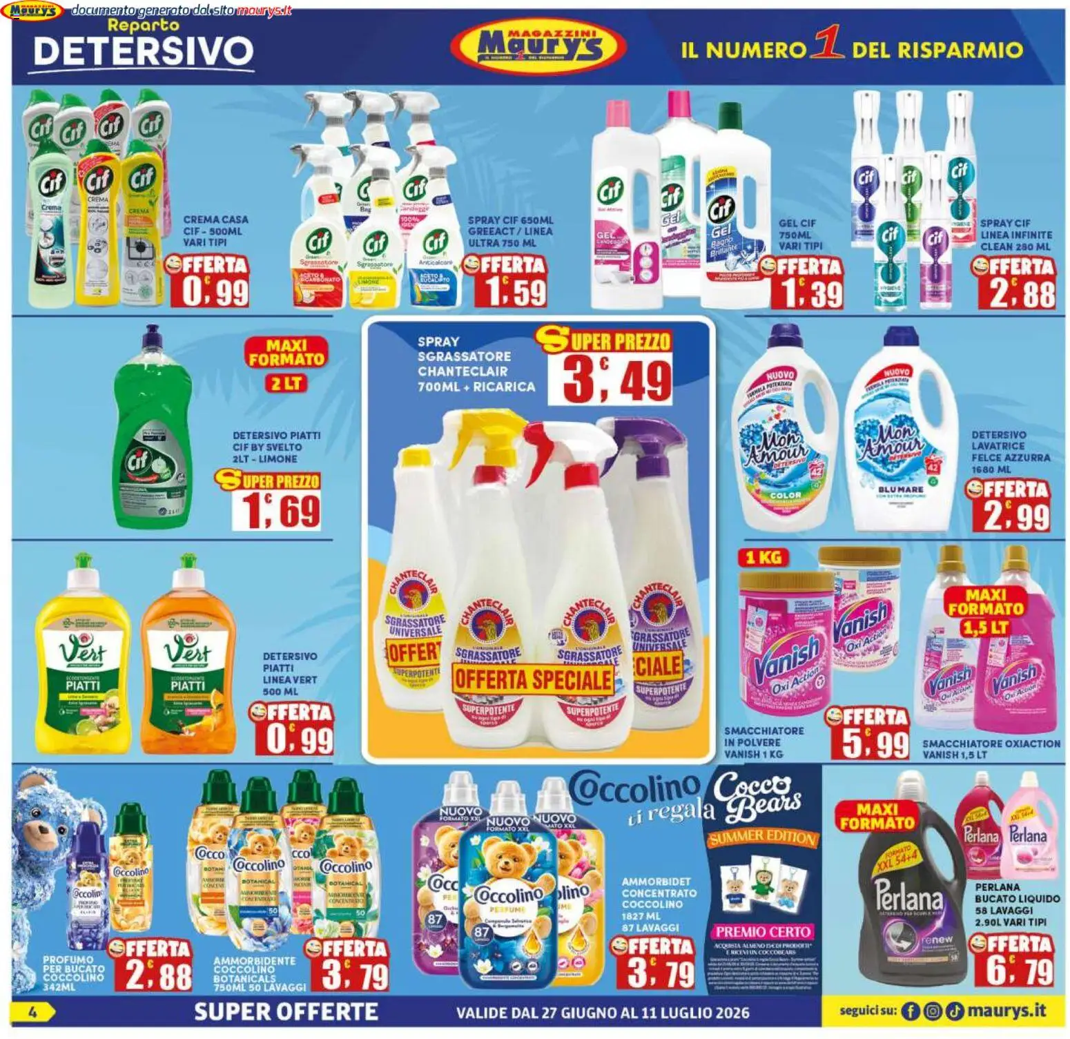 Volantino Maury's del 27/06/2026 | Pagina: 4