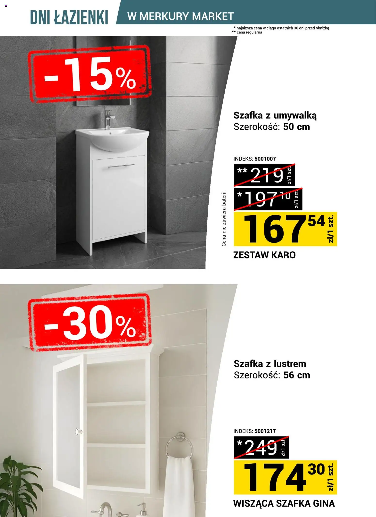 Merkury Market gazetka - Dni łazienki od 18.07.2026 | Strona: 9 | Produkty: Umywalka