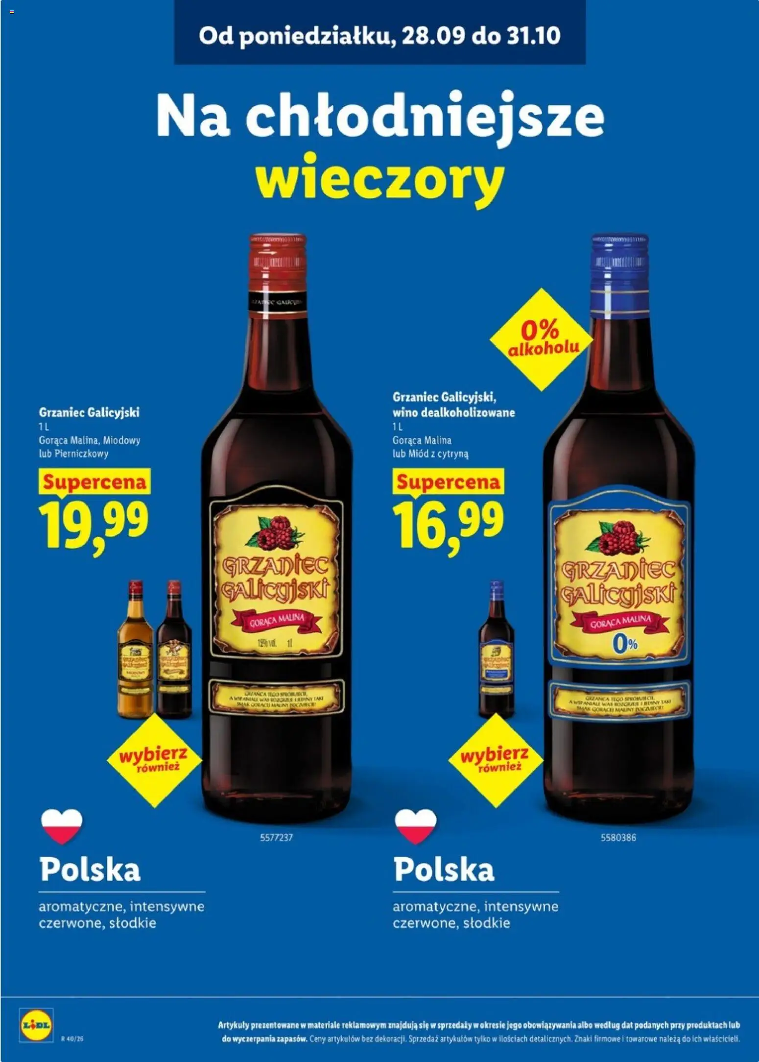 Lidl Katalog karta win od 28.09.2026 | Strona: 4 | Produkty: Malina, Maliny, Miód, Grzaniec galicyjski