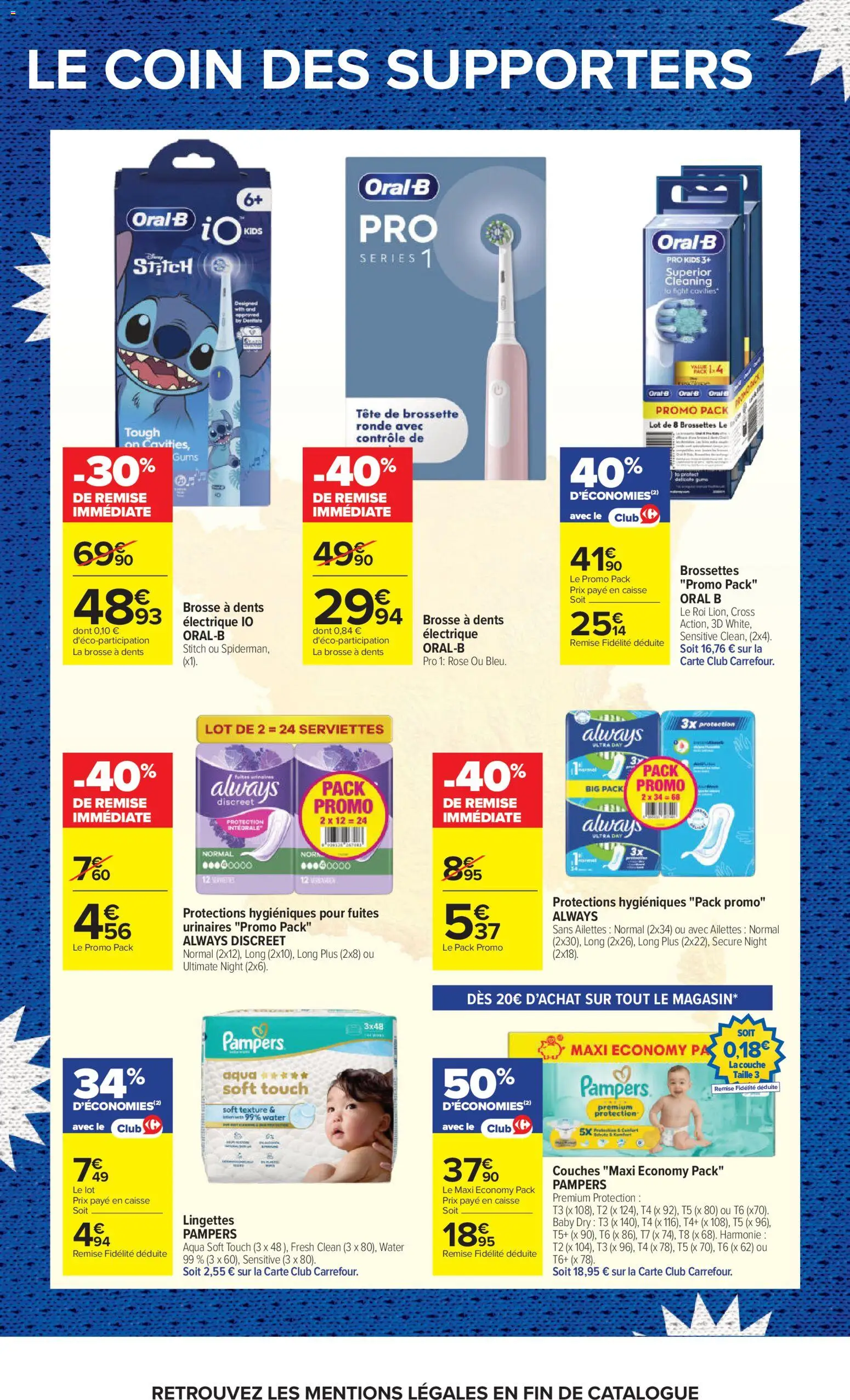 {H1} | Page: 7 | Produits: Couches, Pampers, Brosse, Brosse à dents