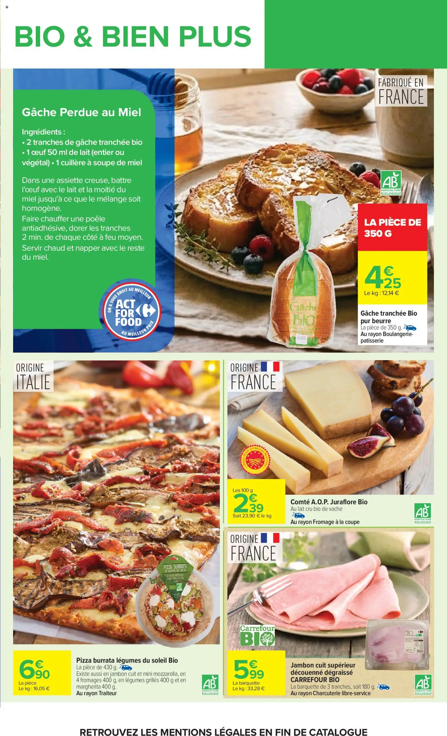 {H1} | Page: 5 | Produits: Miel, Lait, Beurre, Burrata