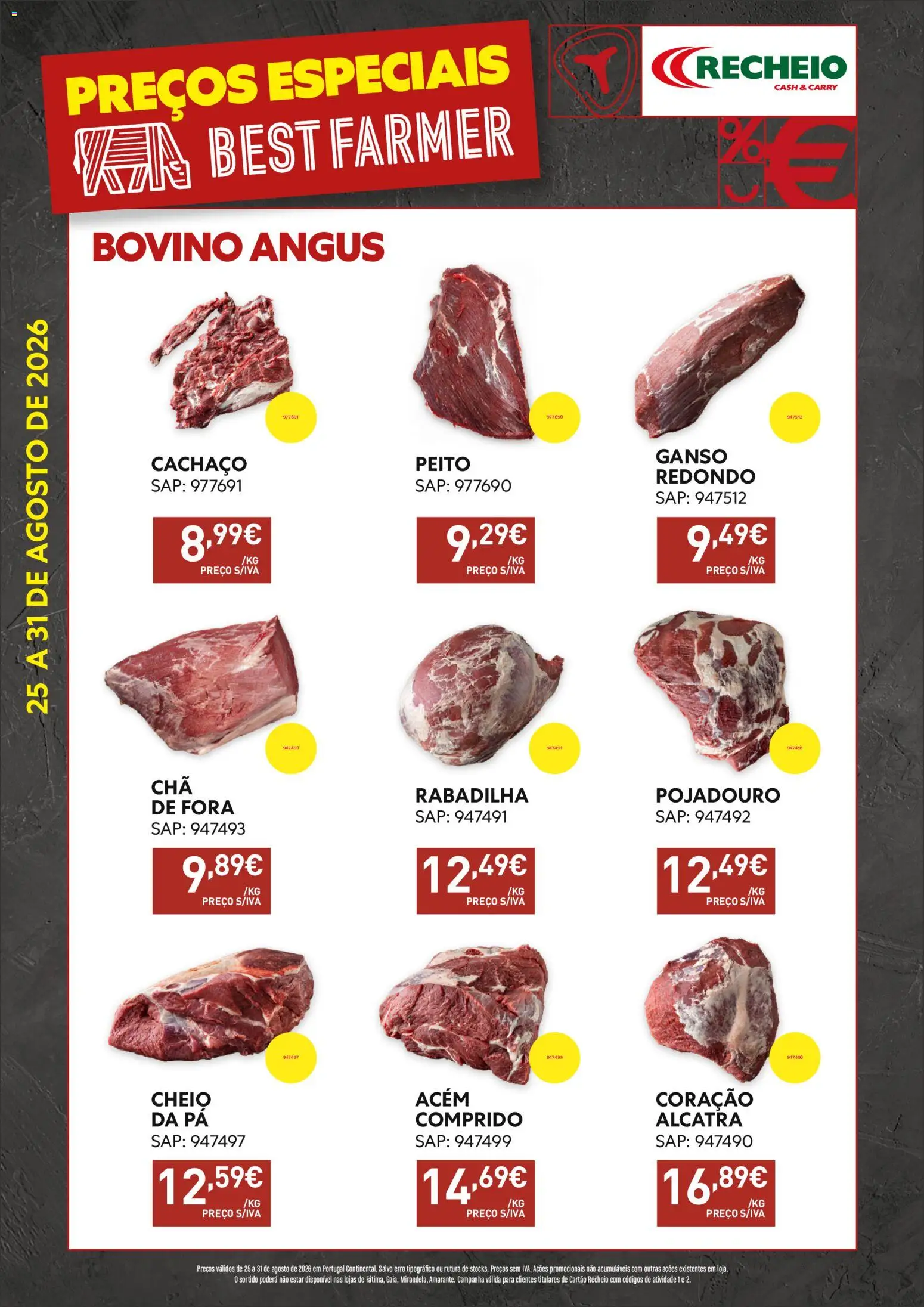 Recheio - Preços Especiais BestFarmer │ válido de 25/08/2026 | Página: 1