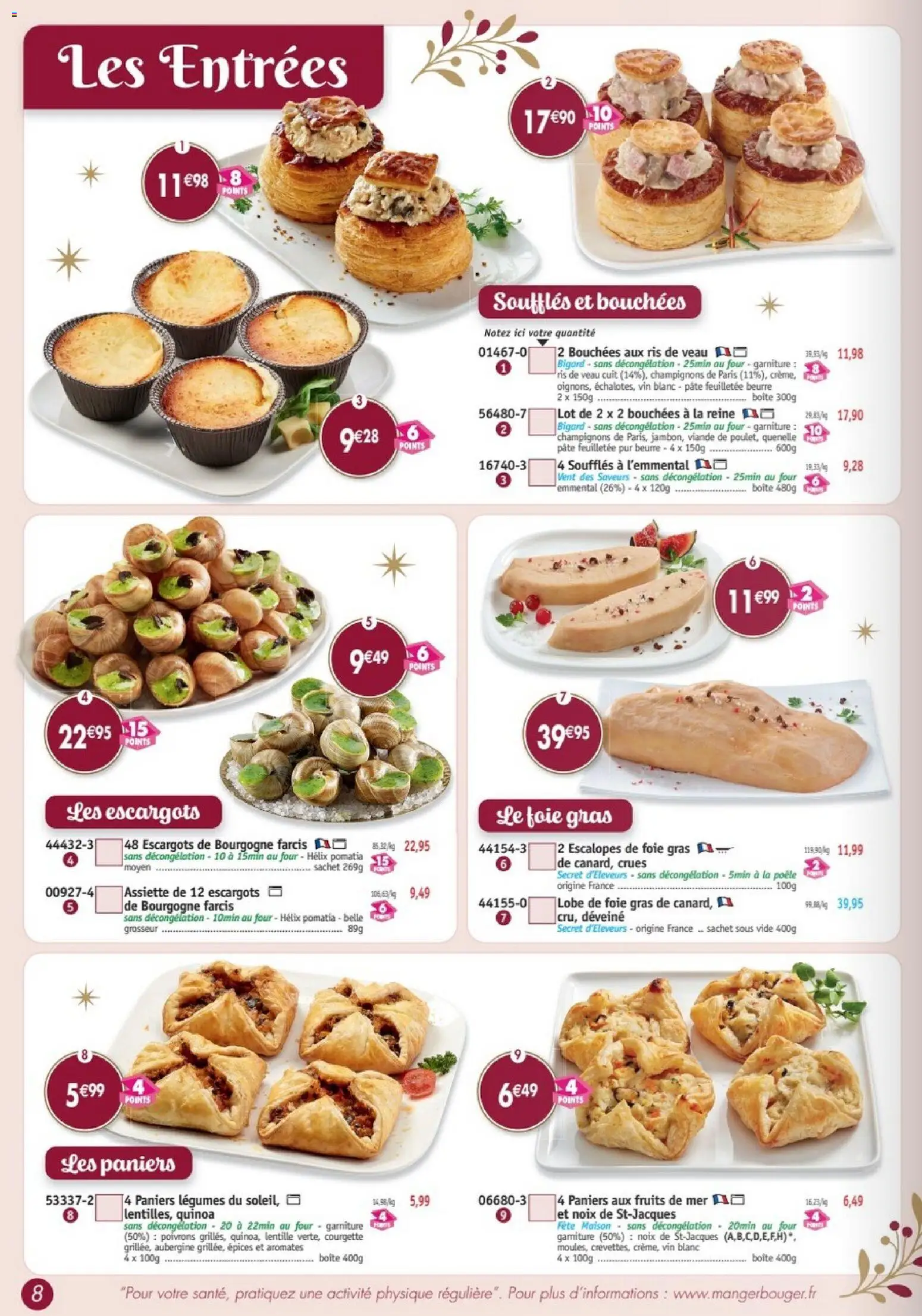 {H1} | Page: 8 | Produits: Escalopes, Lobe de foie gras, Quinoa, Vin