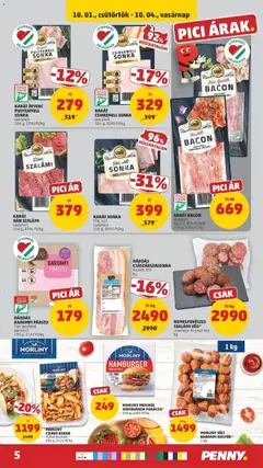 MORLINY MEXIKÓI HAMBURGER POGÁCSA*, 200 g - amely érvényes a következő dátumtól: 2026.10.01. | Oldal: 5