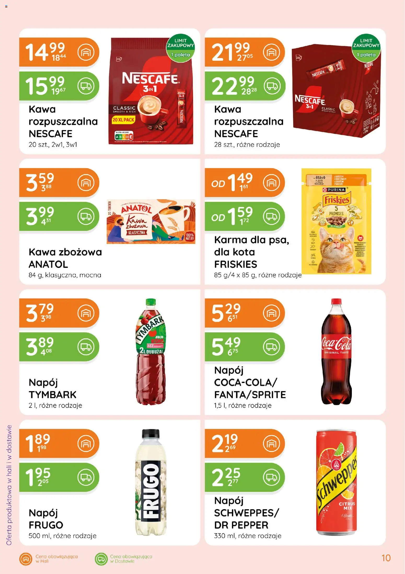 Eurocash gazetka - Ofensywa Spożywcza od 15.10.2026 | Strona: 10 | Produkty: Tymbark, Nescafe, Kawa zbożowa, Kawa