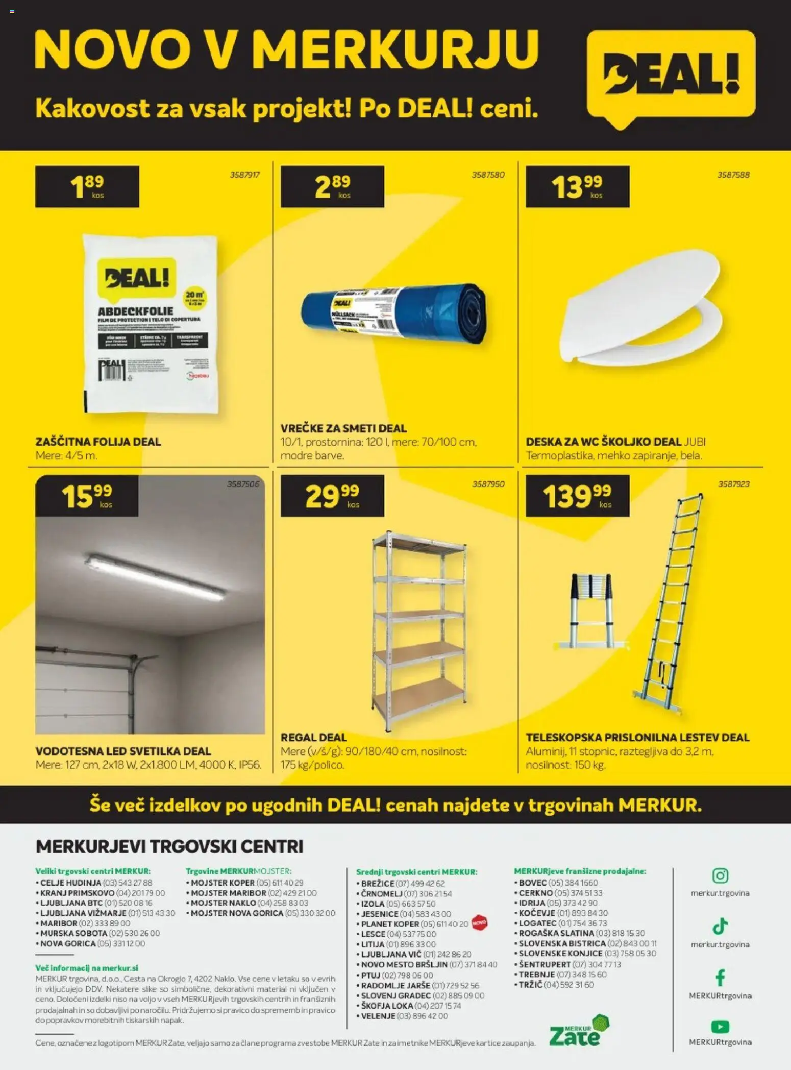 Novi Merkur katalog ponudbe – veljaven od 02.09.2026 | Stran: 32 | Izdelki: Led svetilka, Svetilka, Regal, Folija