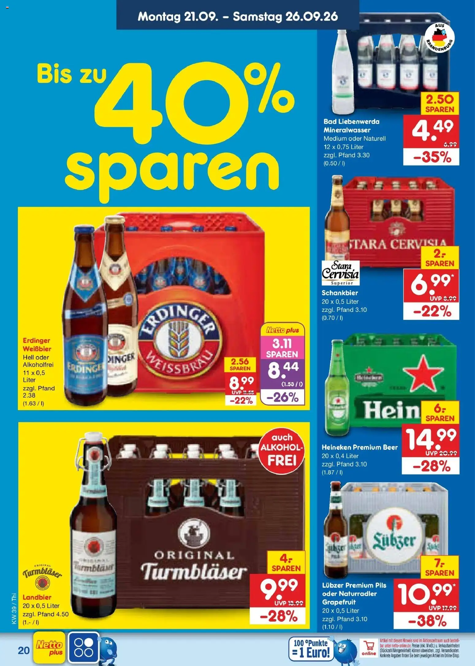 Netto Marken-Discount Prospekt Thiendorf – gültig ab 21.09.2026 | Seite: 28 | Produkte: Weißbier, Bad, Alkohol, Lubzer