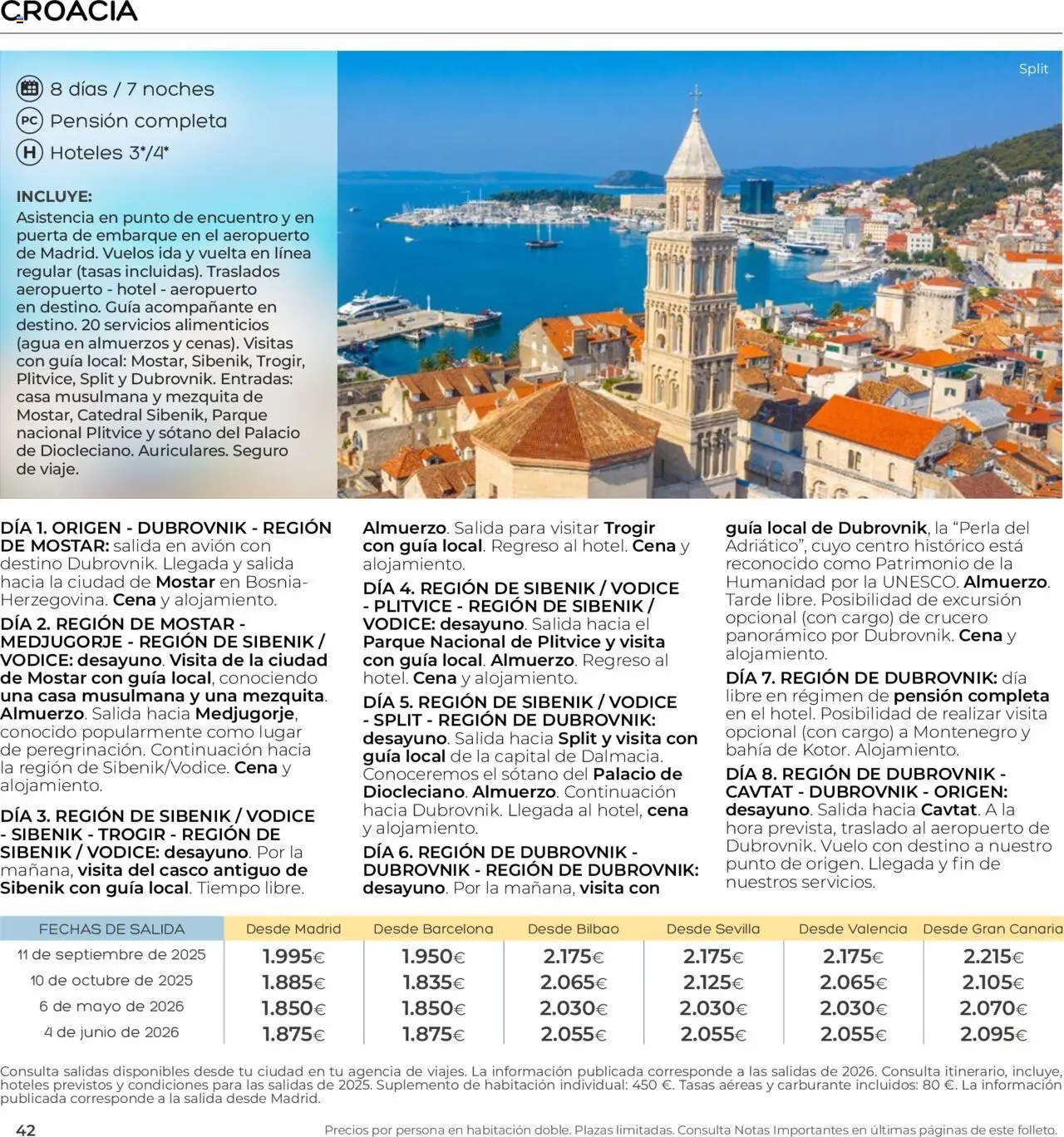 Viajes El Corte Inglés - Club de Vacaciones - Vacaciones Económicas Personalizado │ válido desde el 01/09/2025 | Página: 42 | Productos: PC, Agua