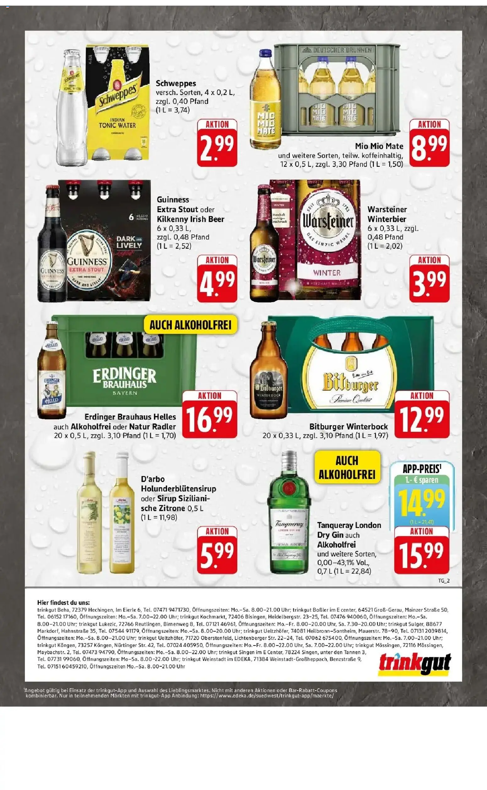 Edeka Prospekt Reutlingen (ab 12.10.2026) » Angebote Online | Seite: 65 | Produkte: Erdinger, Radler, Warsteiner, Zitrone