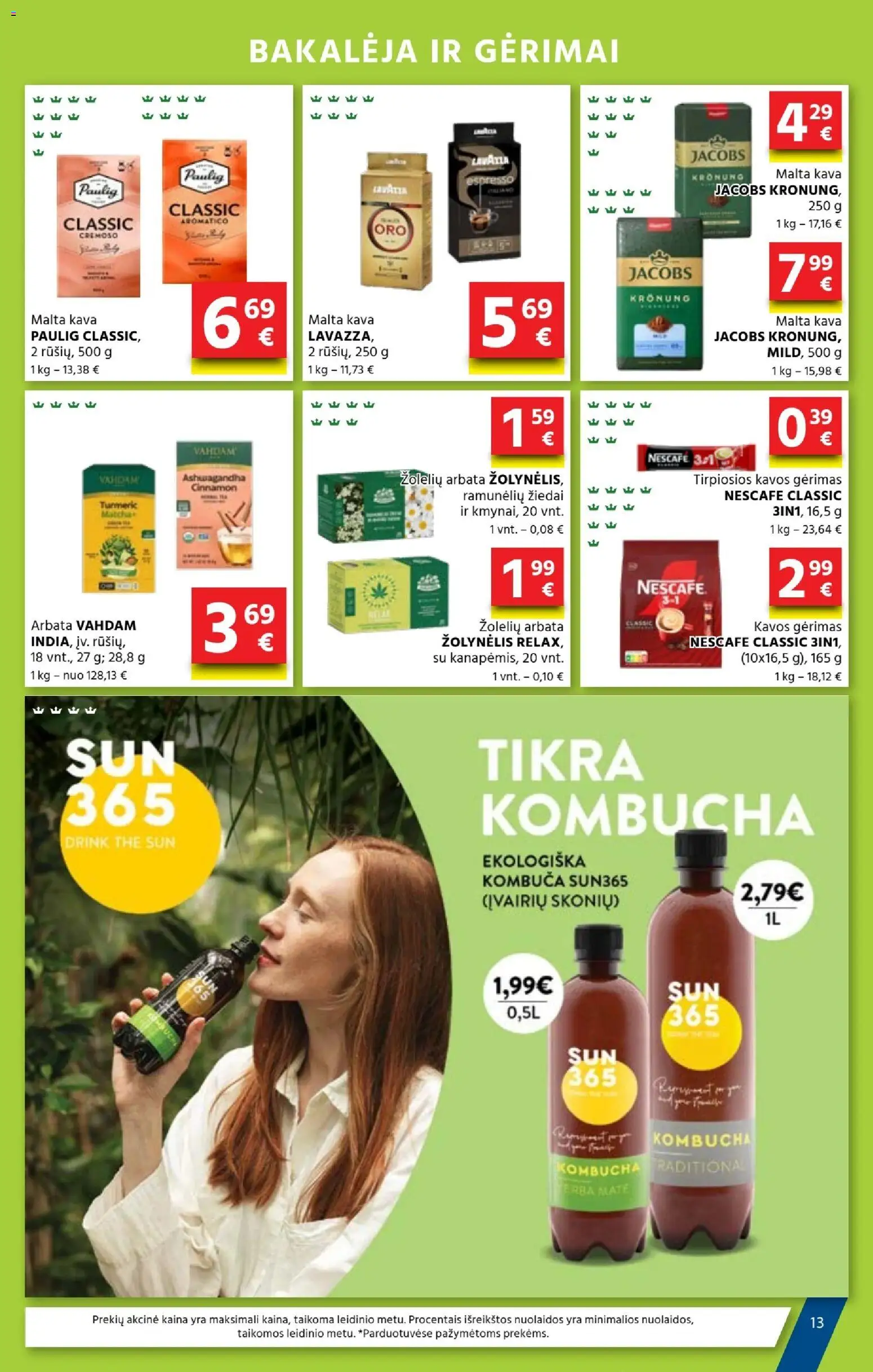 AIBE akcijos nuo 04.06.2026 | Puslapis: 13 | Prekių: Kava, Arbata